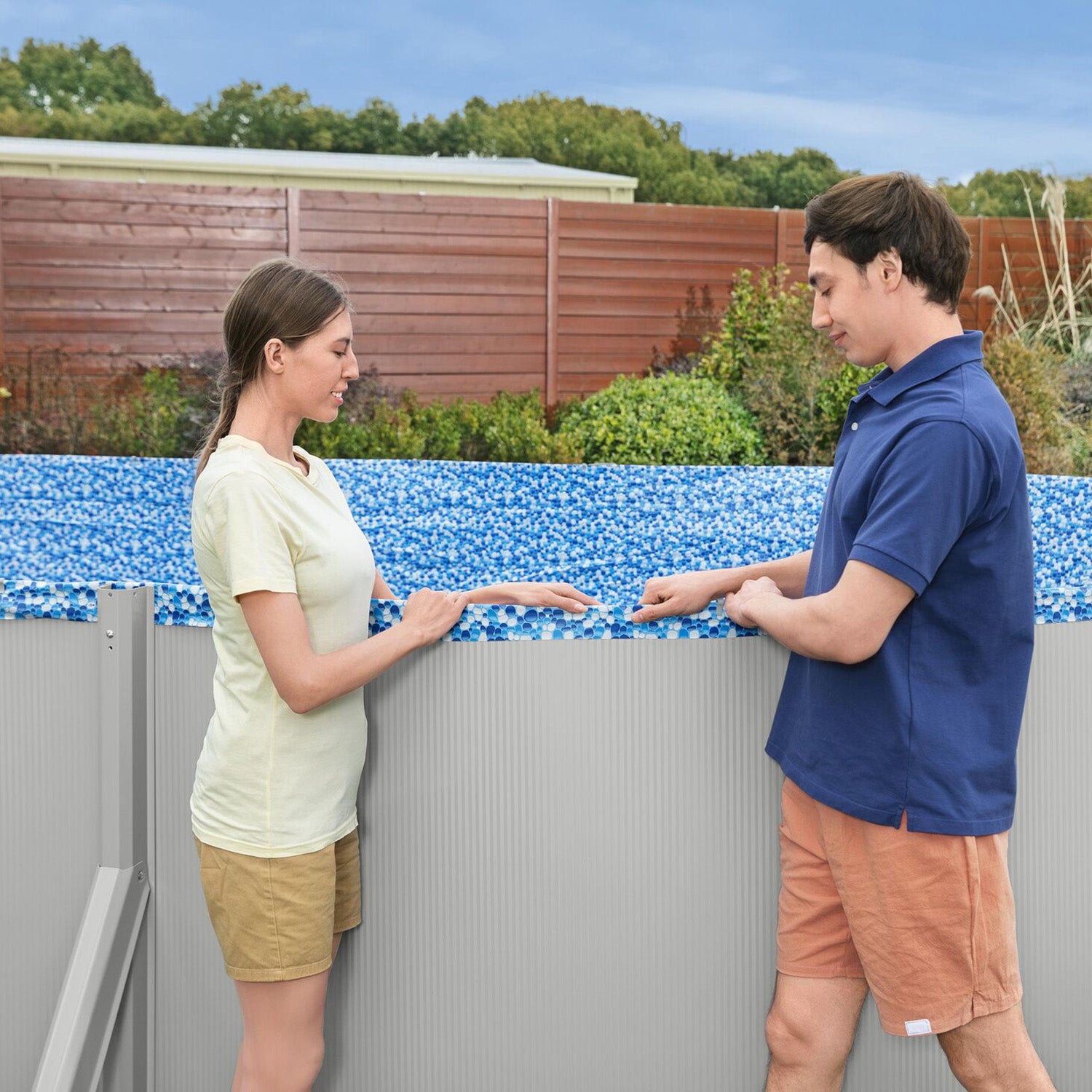 BESTWAY - Piscina Fuori Terra Ovale Hydrium™ con Filtro a Sabbia e Accessori - altezza 122x500x366 cm