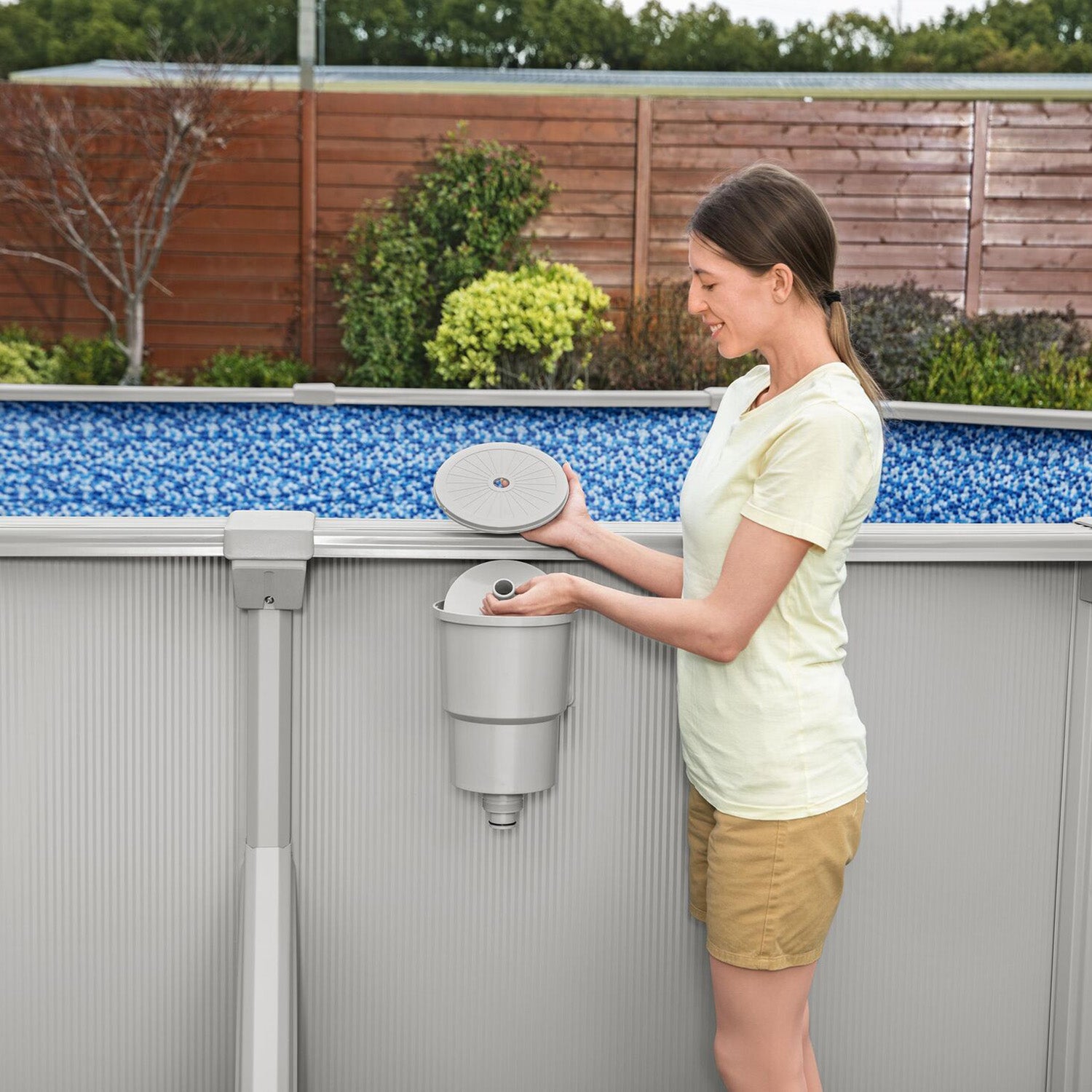 BESTWAY - Piscina Fuori Terra Ovale Hydrium™ con Filtro a Sabbia e Accessori - altezza 122x500x366 cm