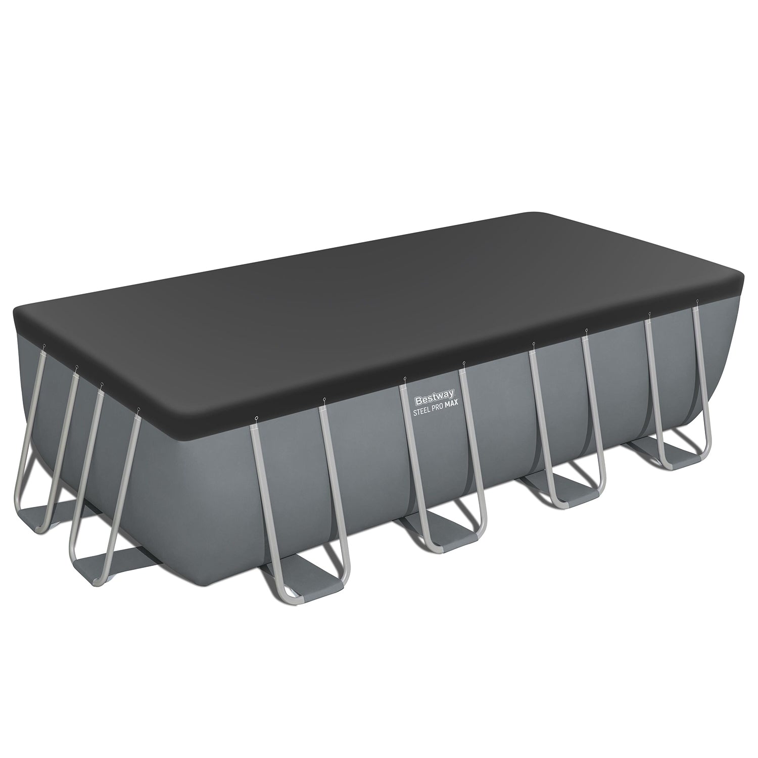 BESTWAY - Piscina fuori terra Rettangolare Steel Pro MAX - altezza 122x488x244 cm