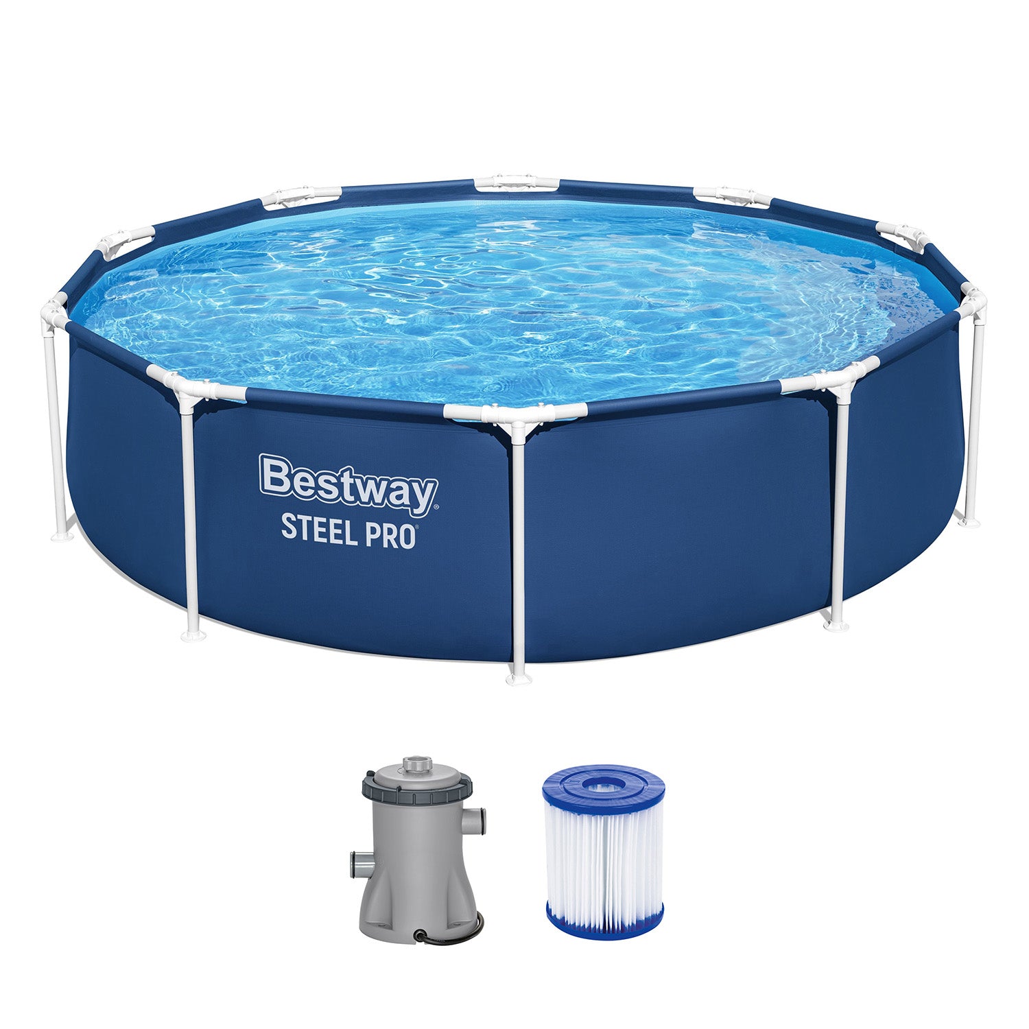 BESTWAY - Piscina Fuori Terra Steel Pro® Frame - altezza 76 cm diametro 305 cm