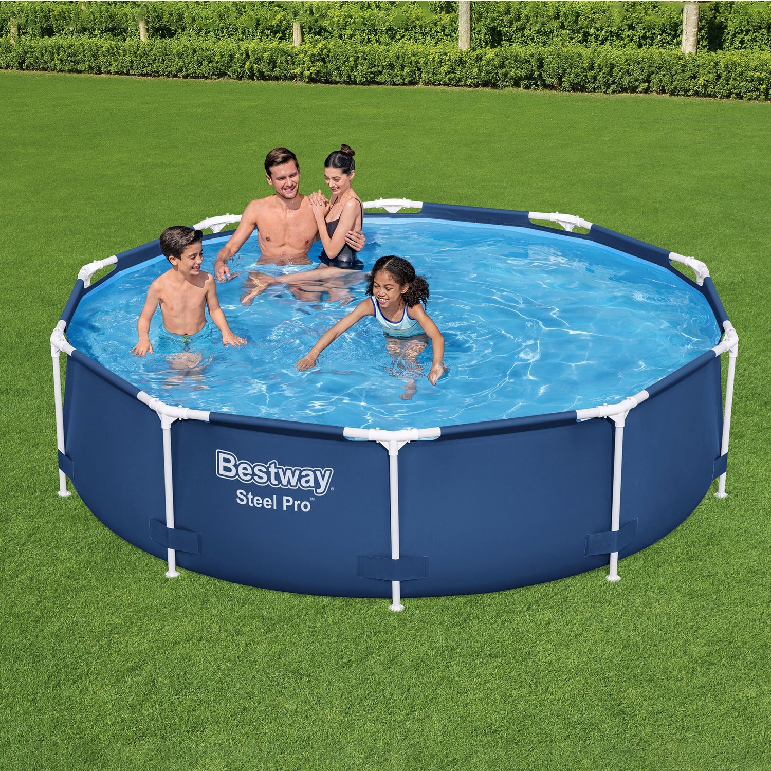 BESTWAY - Piscina fuori terra Steel Pro Frame - altezza 76 cm diametro 305 cm