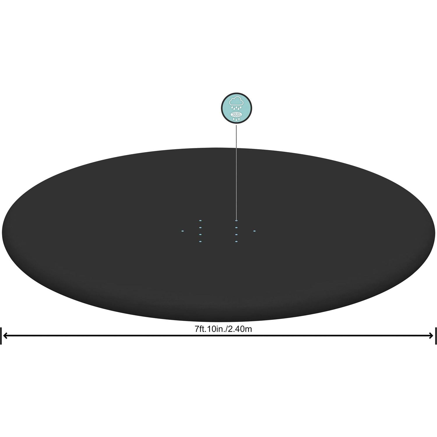 BESTWAY - Copertura rotonda per piscine fuori terra Fast Set da 244 cm