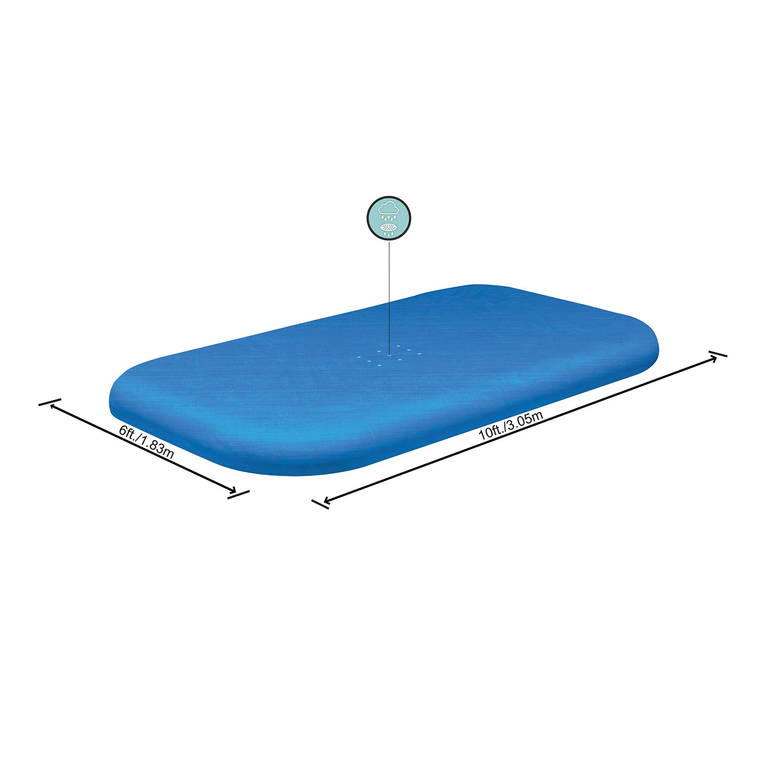 BESTWAY - Telo Copertura Rettangolare per Piscine Family da 305x183 cm