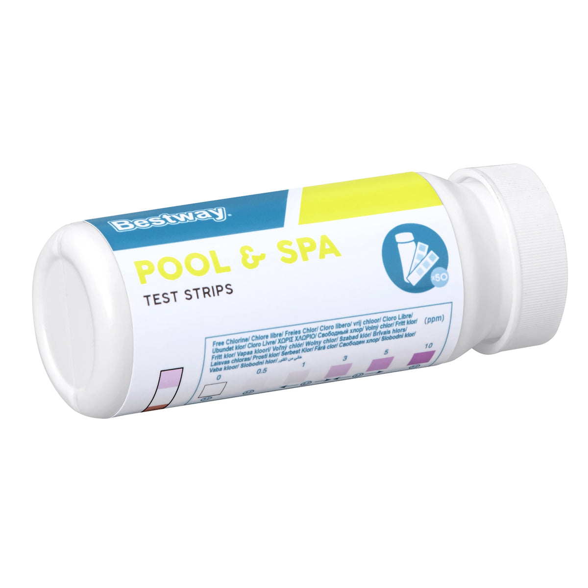 50 Strisce Reattive Per Acqua Piscina E SPA – Test Cloro E PH, Carta Indicatrice USA - Foto 1