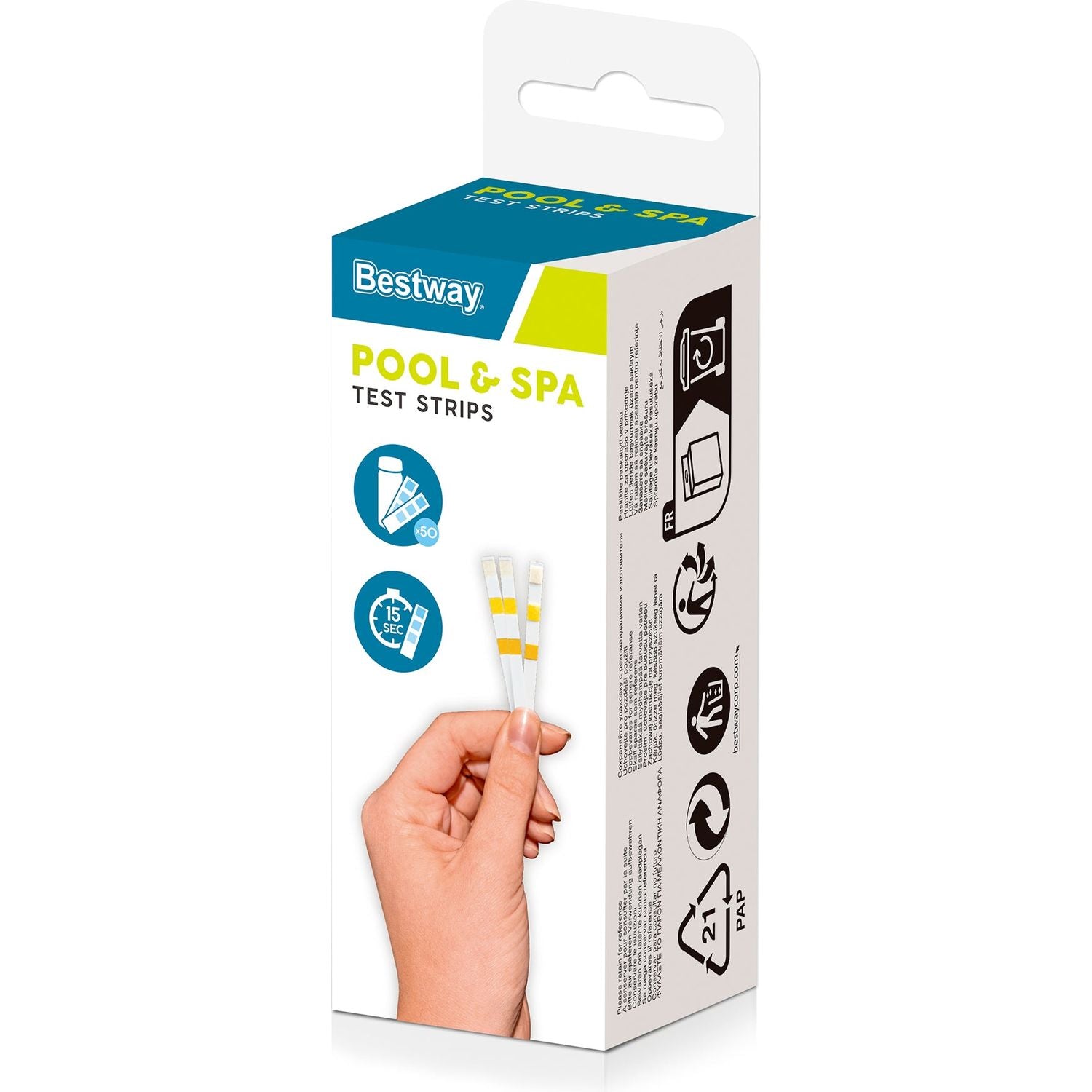 BESTWAY - Strisce test reattive 3 in 1 Pool & SPA 50 pezzi