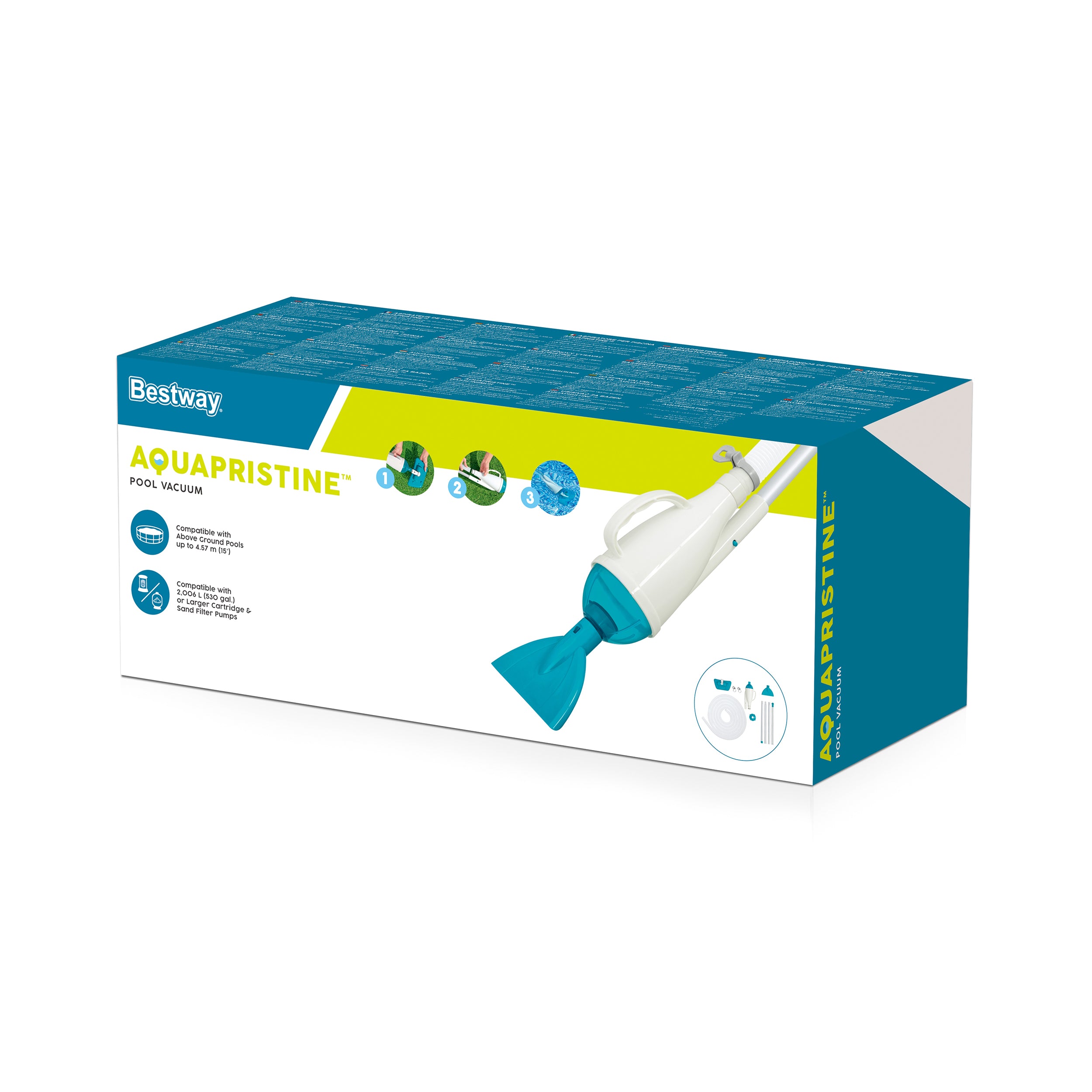 BESTWAY - Aspiratore piscina AquaPristine - Per piscine di dimensioni fino a 457 cm