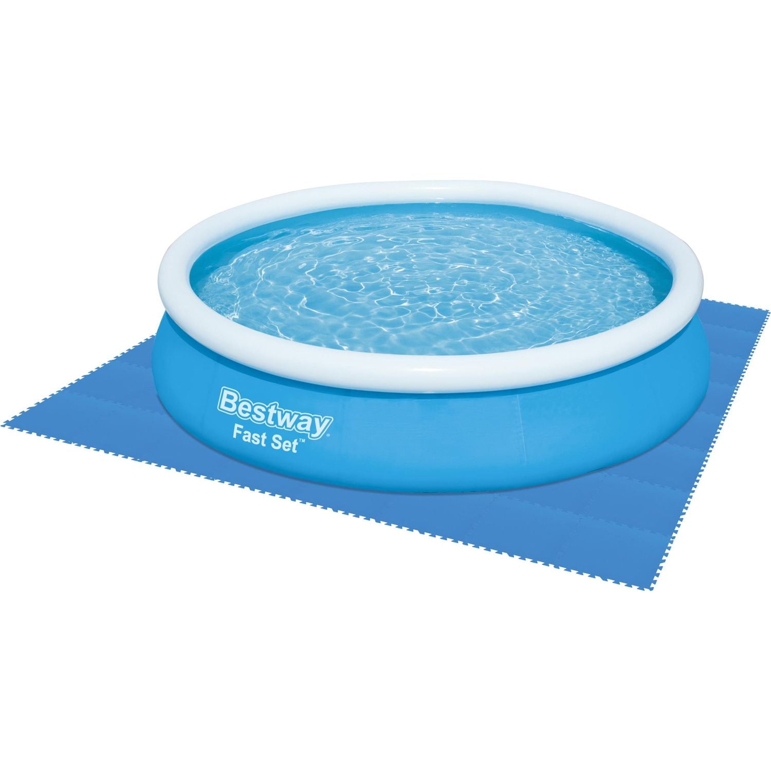 BESTWAY - Tappeto sotto piscina componibile e protettivo da 50x50 cm - set 9 pezzi
