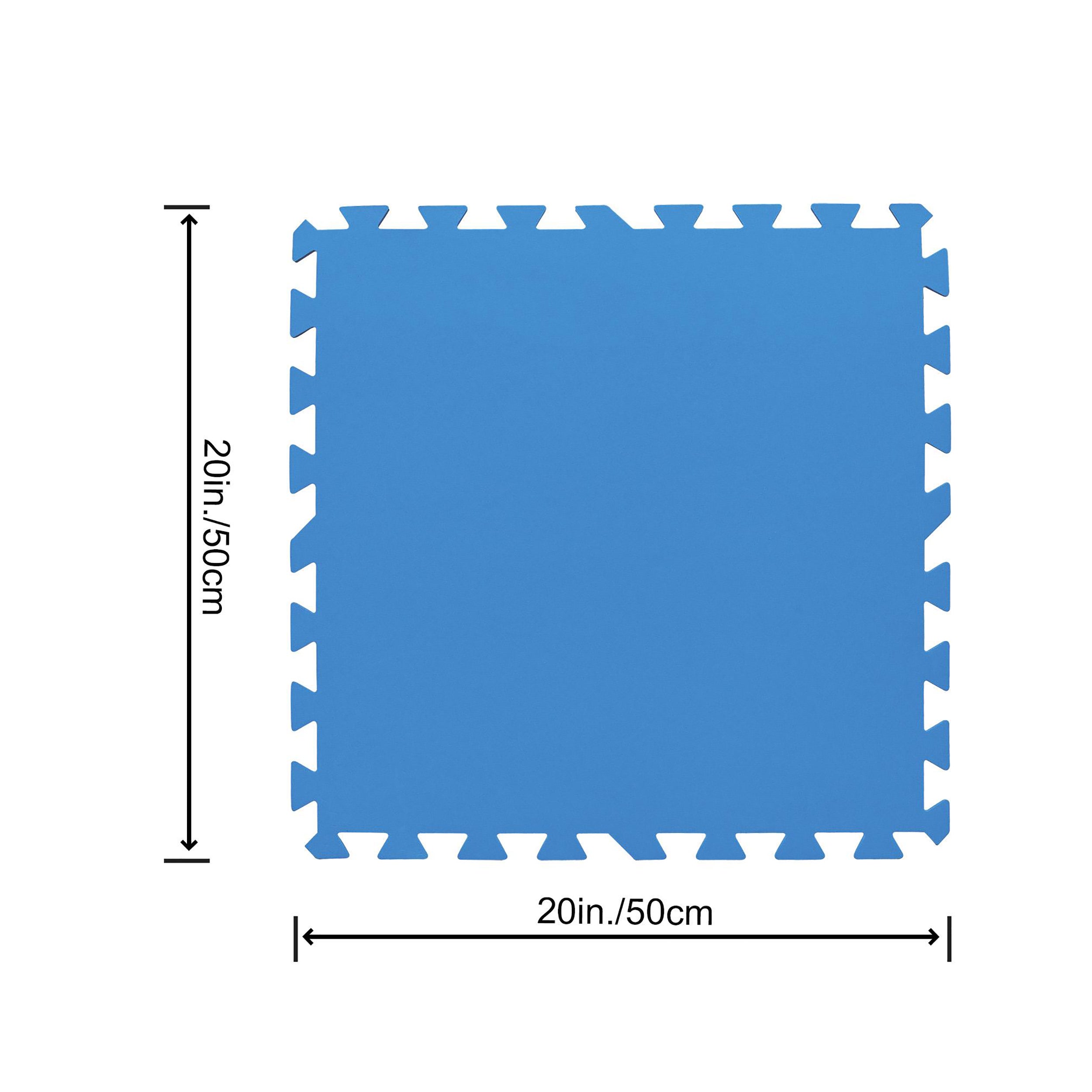 BESTWAY - Tappeto sotto piscina componibile e protettivo da 50x50 cm - set 9 pezzi