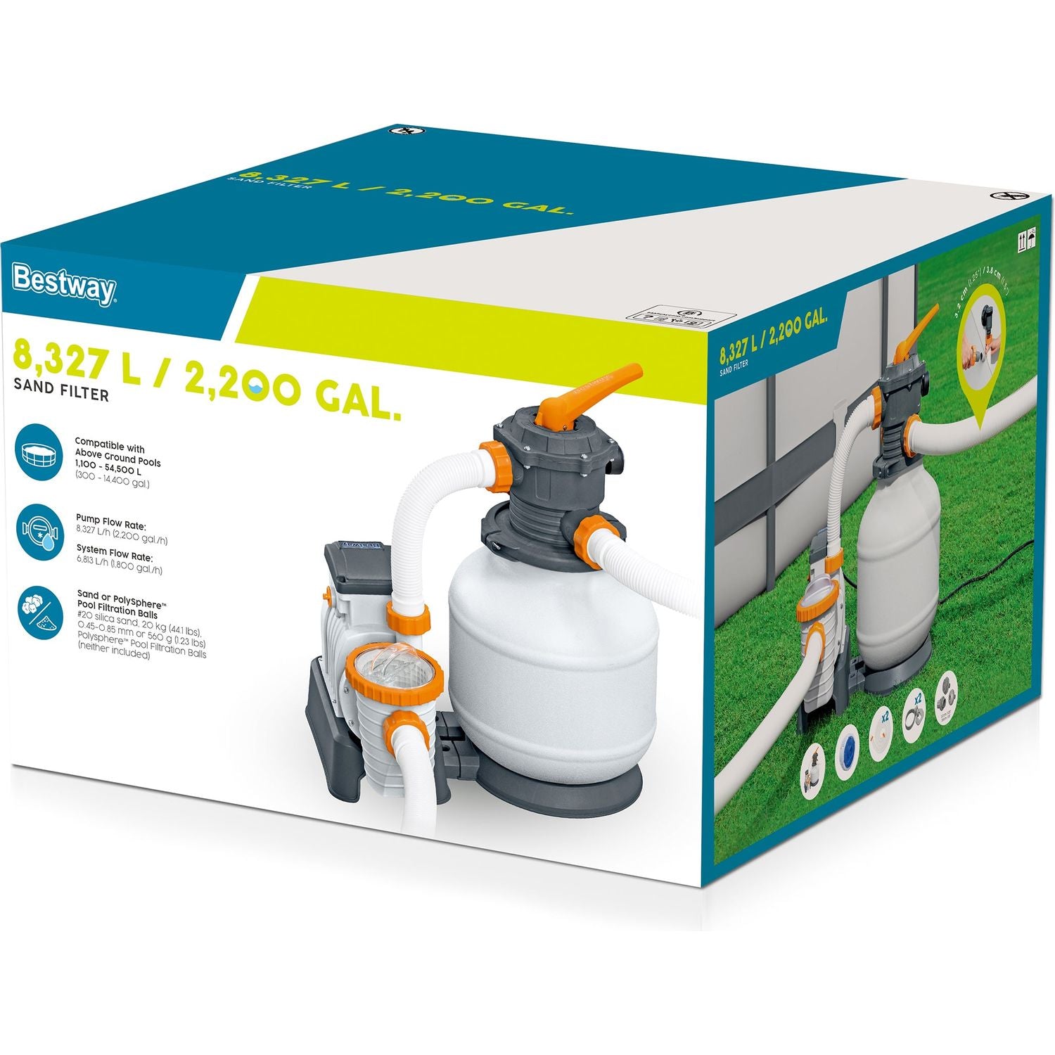 BESTWAY - Pompa filtro a sabbia 8,327 L/h