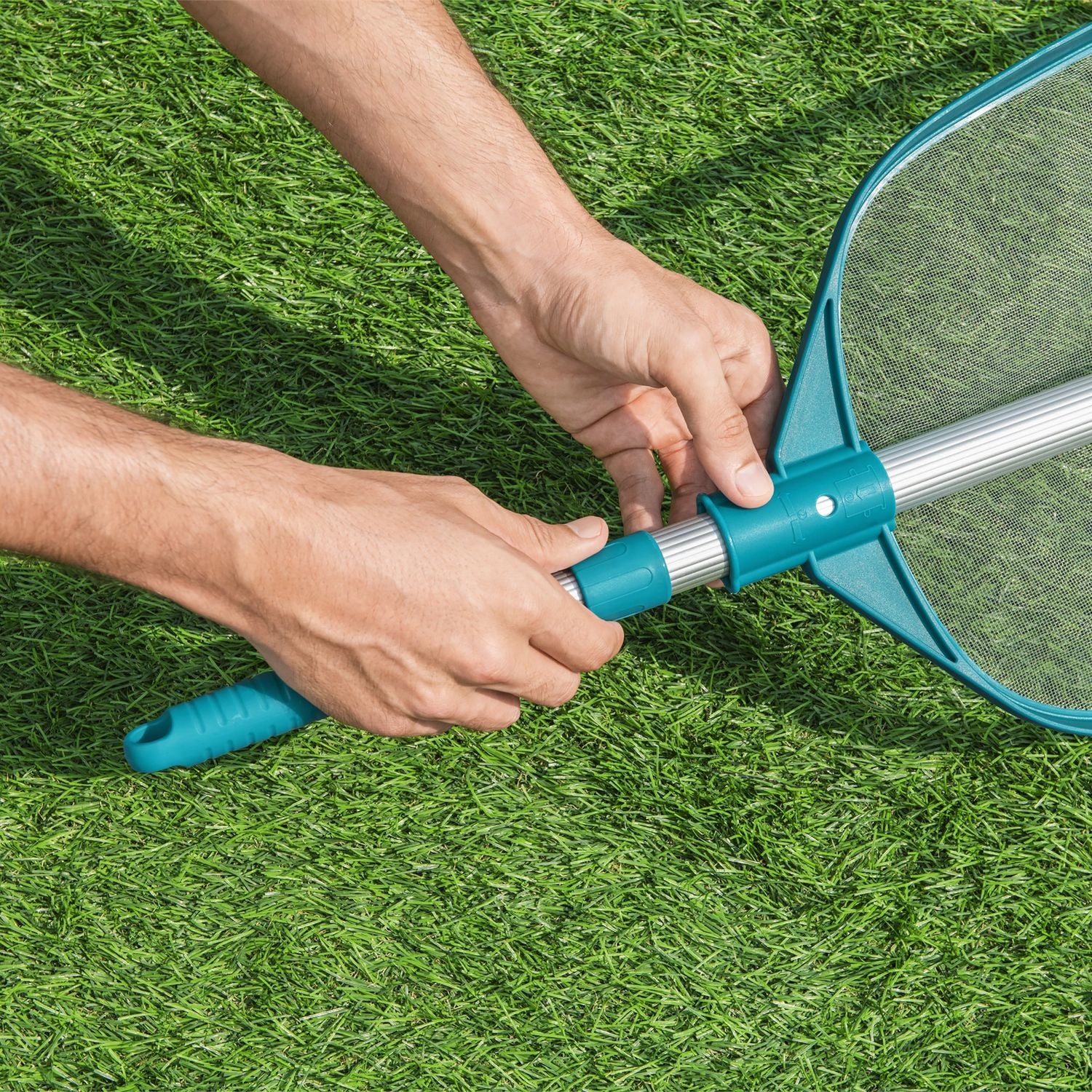 BESTWAY - Retino set Skimmer Flowclear AquaScoop per pulizia piscina - h163cm