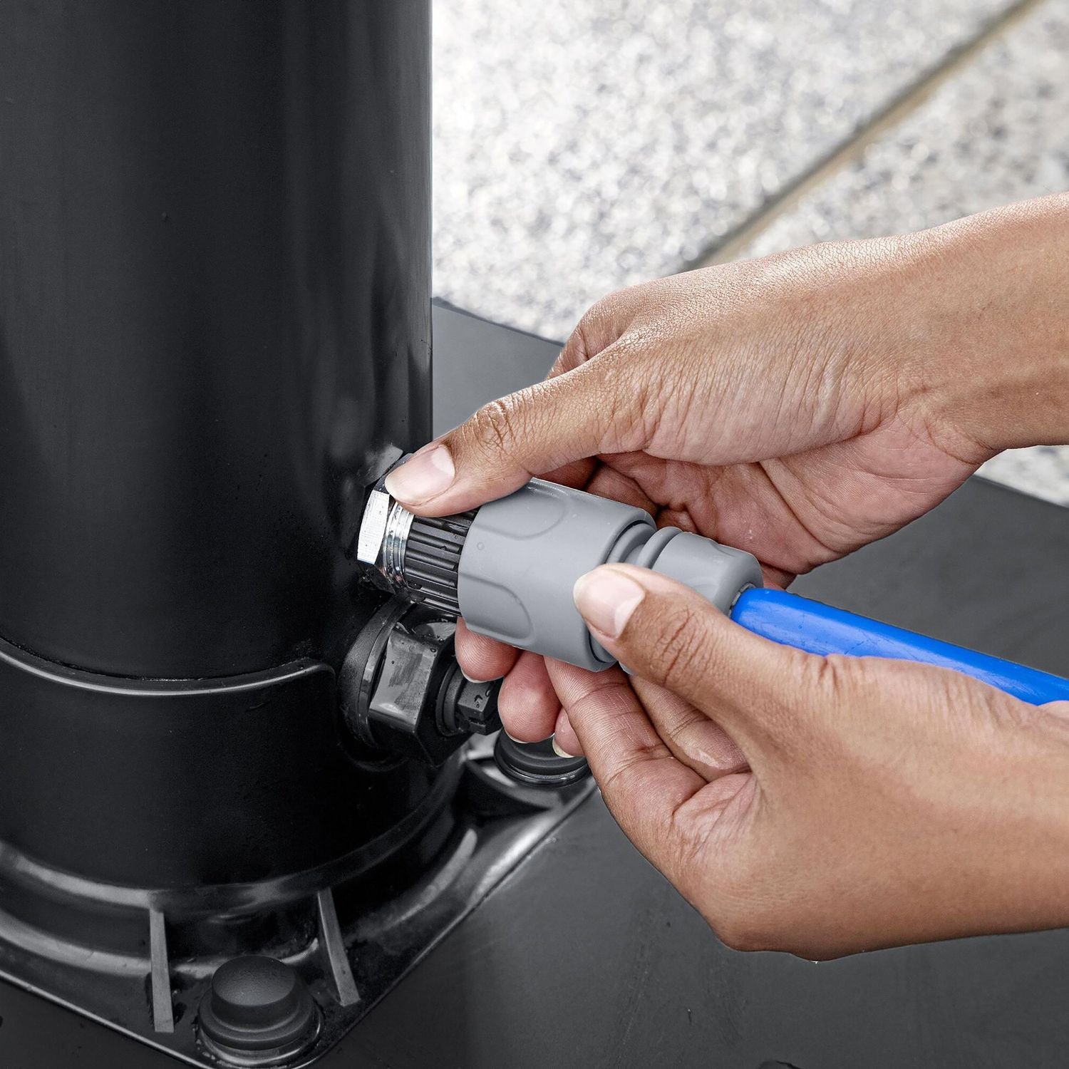 BESTWAY - Doccia solare da giardino SolarFlow 8 litri - h218x50x50 cm