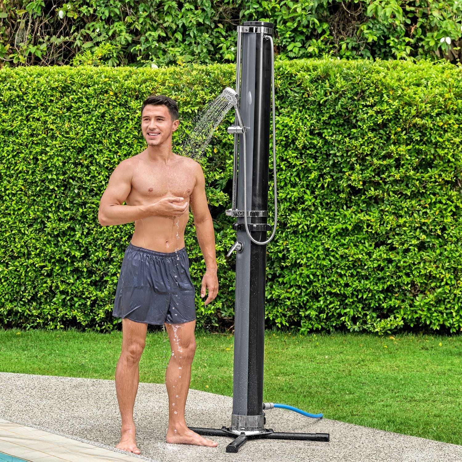 BESTWAY - Doccia solare da giardino SolarFlow 35 litri - h218x62x62 cm