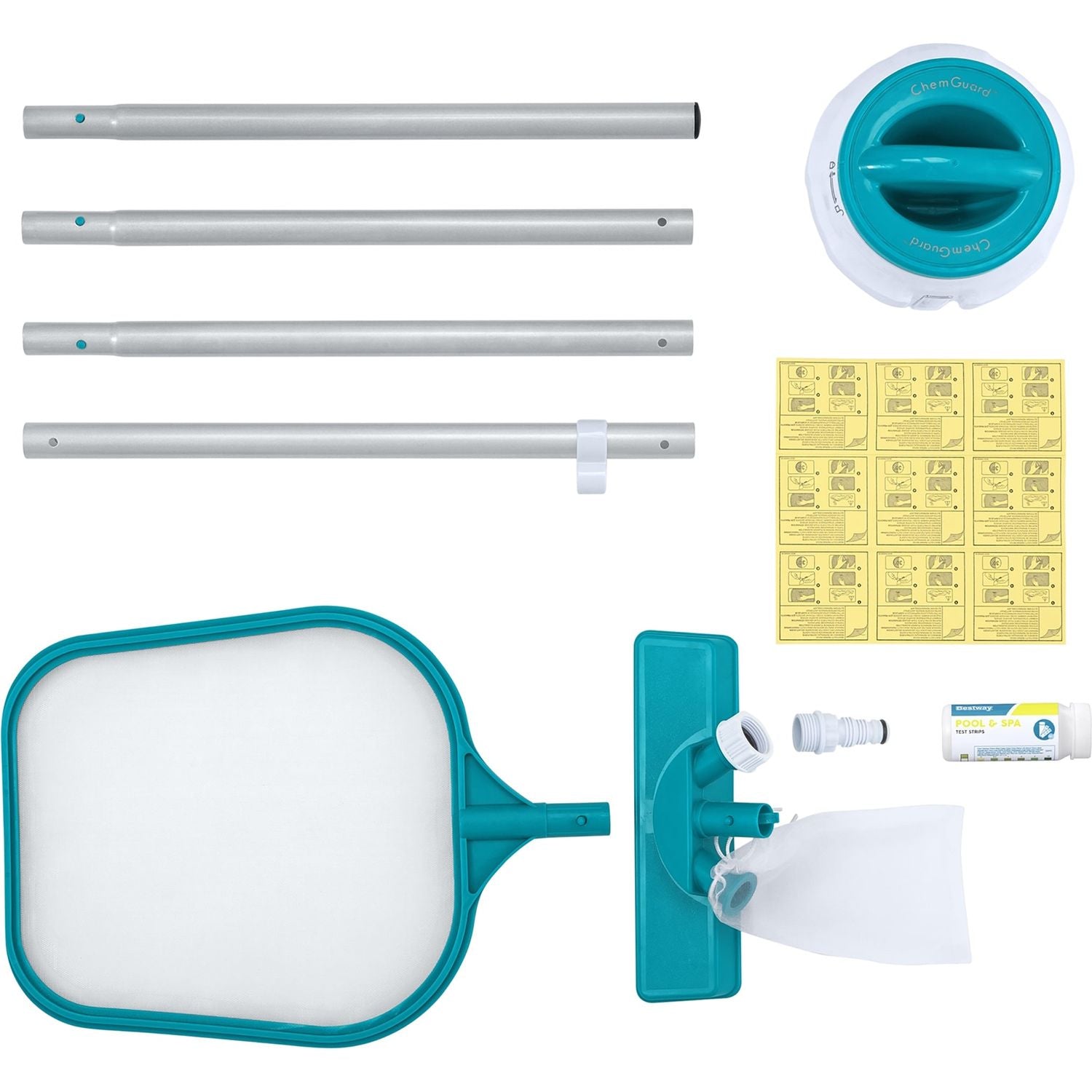 BESTWAY - Set di accessori per la pulizia della piscina AquaClear Deluxe