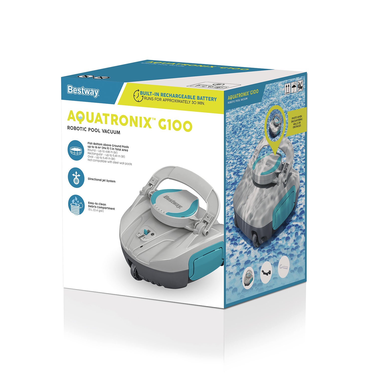 BESTWAY - Robot pulitore per la pulizia della piscina AquaTronix G100