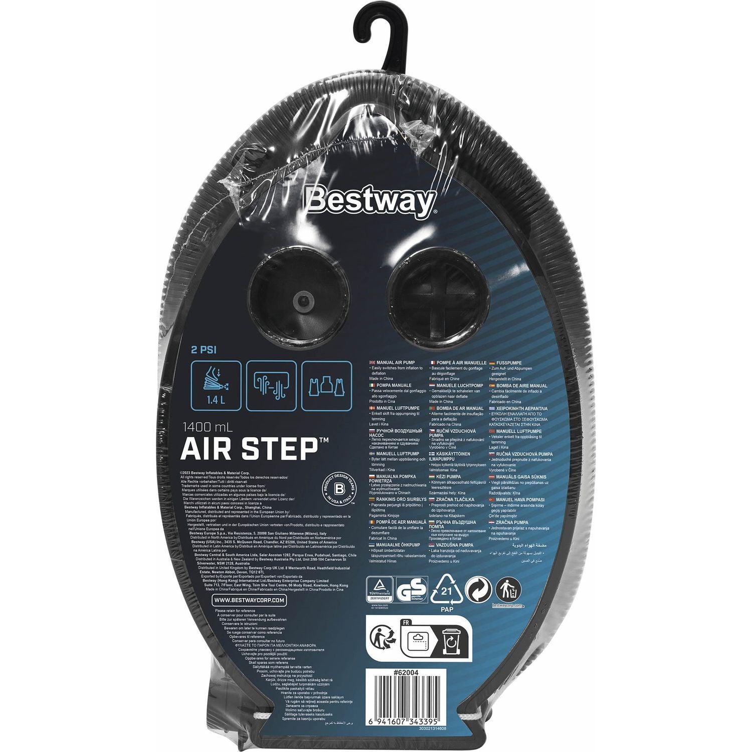 BESTWAY - Pompa a pedale Air Step 1.400 ml