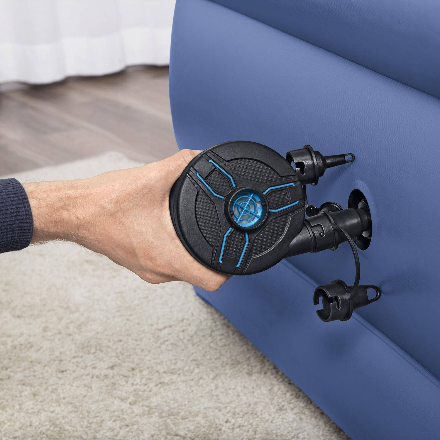 BESTWAY - Pompa di gonfiaggio elettrica a batteria PowerTouch 430 l/min