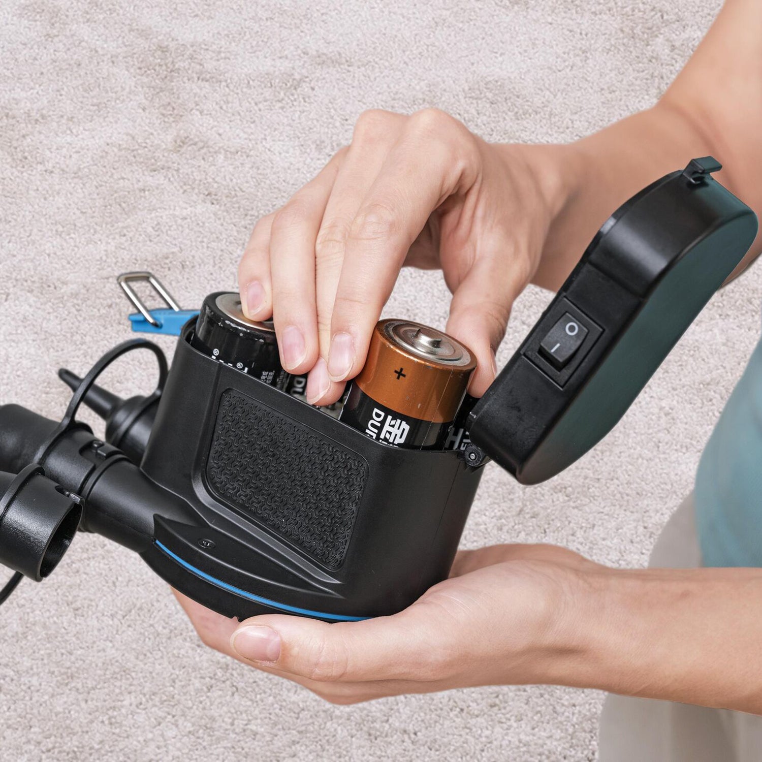 BESTWAY - Pompa di gonfiaggio elettrica a batteria PowerTouch 430 l/min