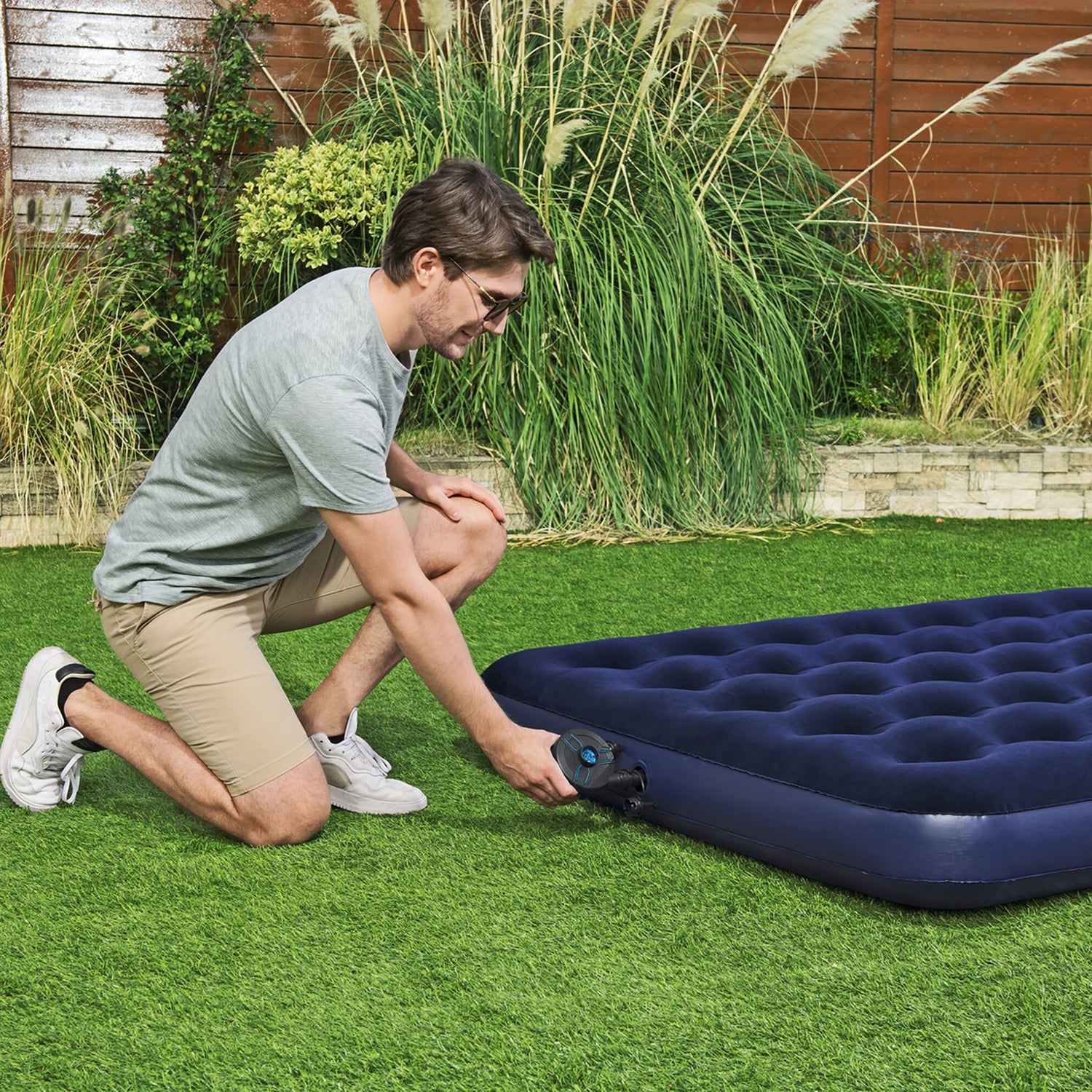 BESTWAY - Pompa di gonfiaggio elettrica a batteria PowerTouch 430 l/min