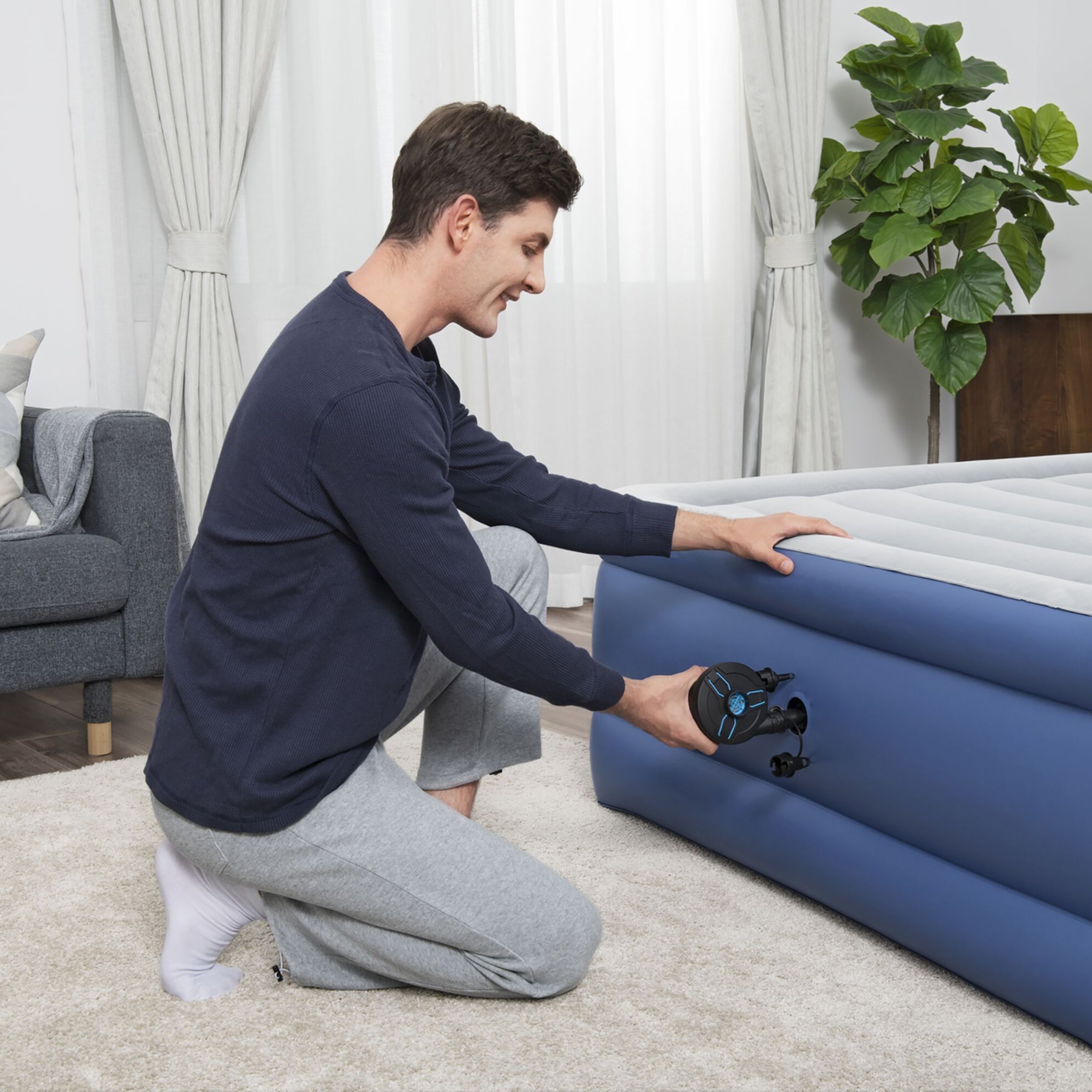 BESTWAY - Pompa di gonfiaggio elettrica a batteria PowerTouch 430 l/min