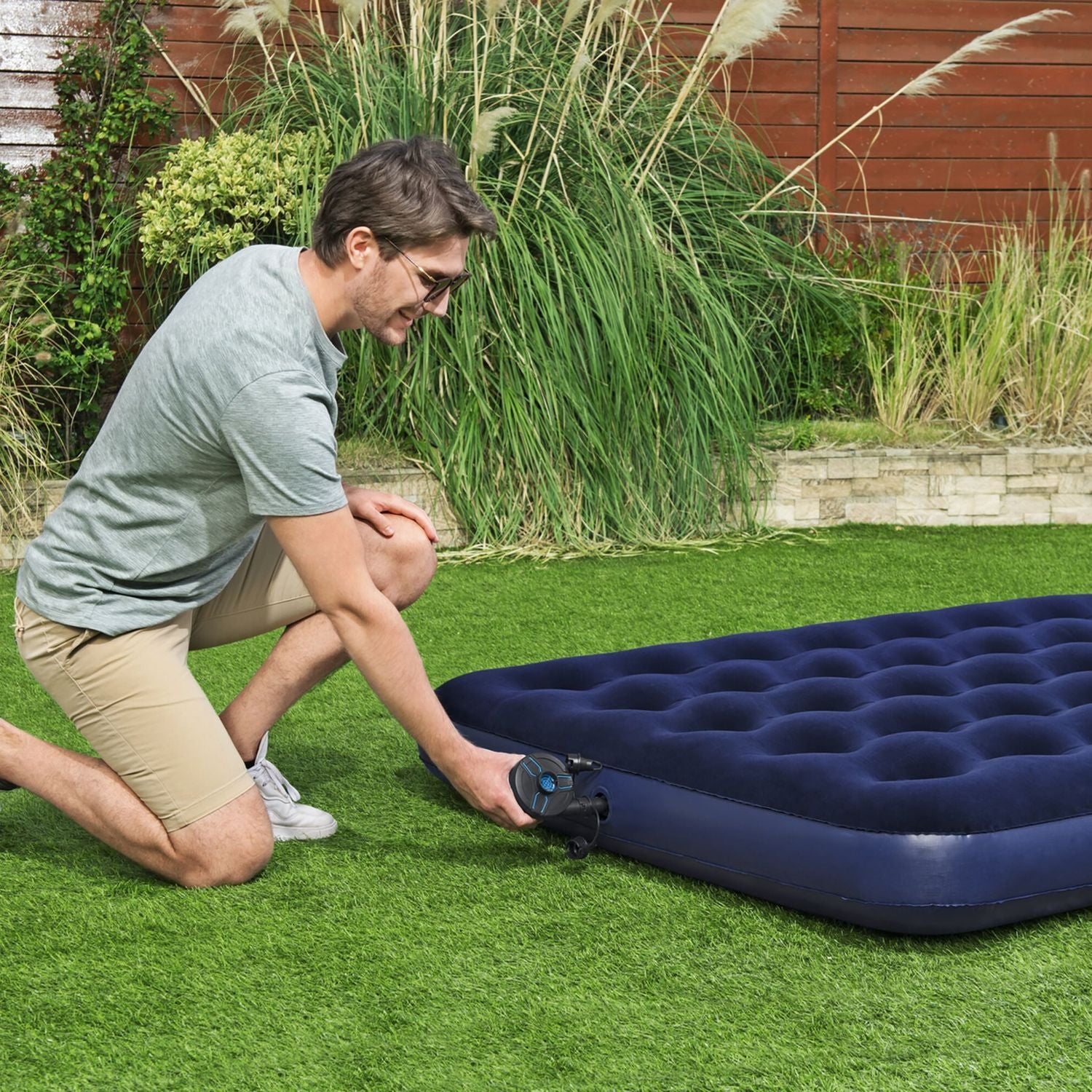 BESTWAY - Pompa di gonfiaggio elettrica ricaricabile a batteria da 4.8V PowerTouch 565 l/min