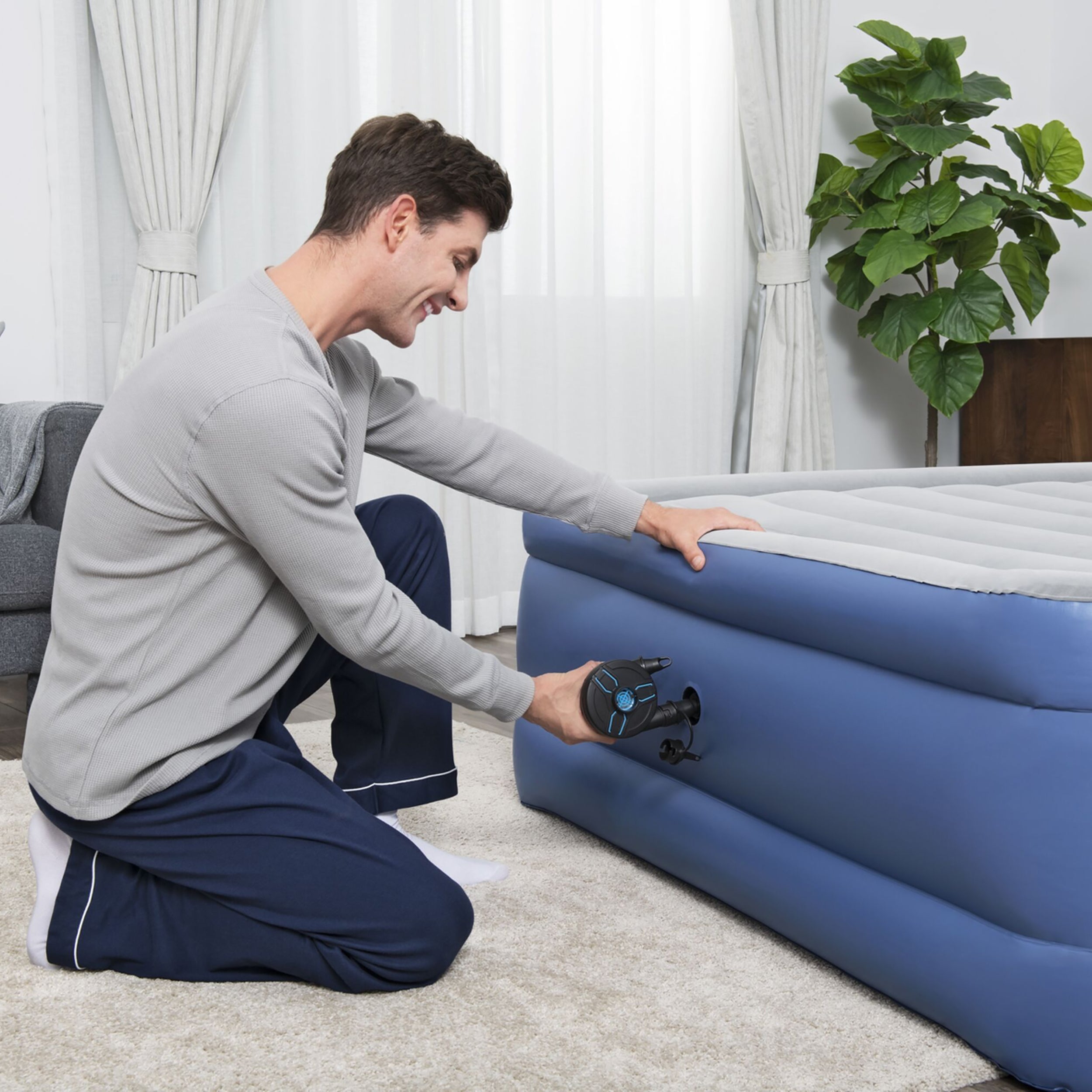 BESTWAY - Pompa di gonfiaggio elettrica ricaricabile a batteria da 4.8V PowerTouch 565 l/min