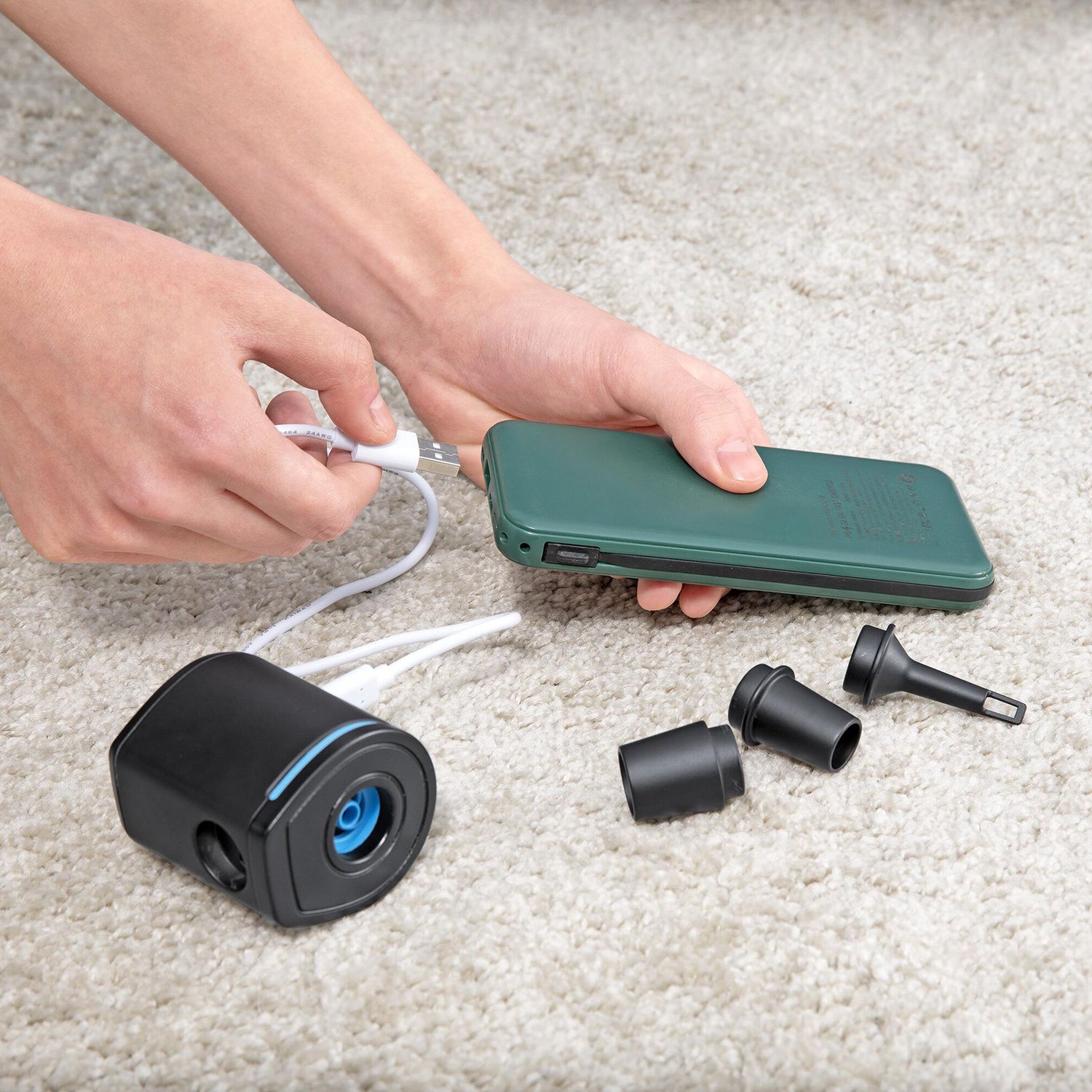 BESTWAY - Pompa di gonfiaggio elettrica PowerTouch Pocket™ con presa USB