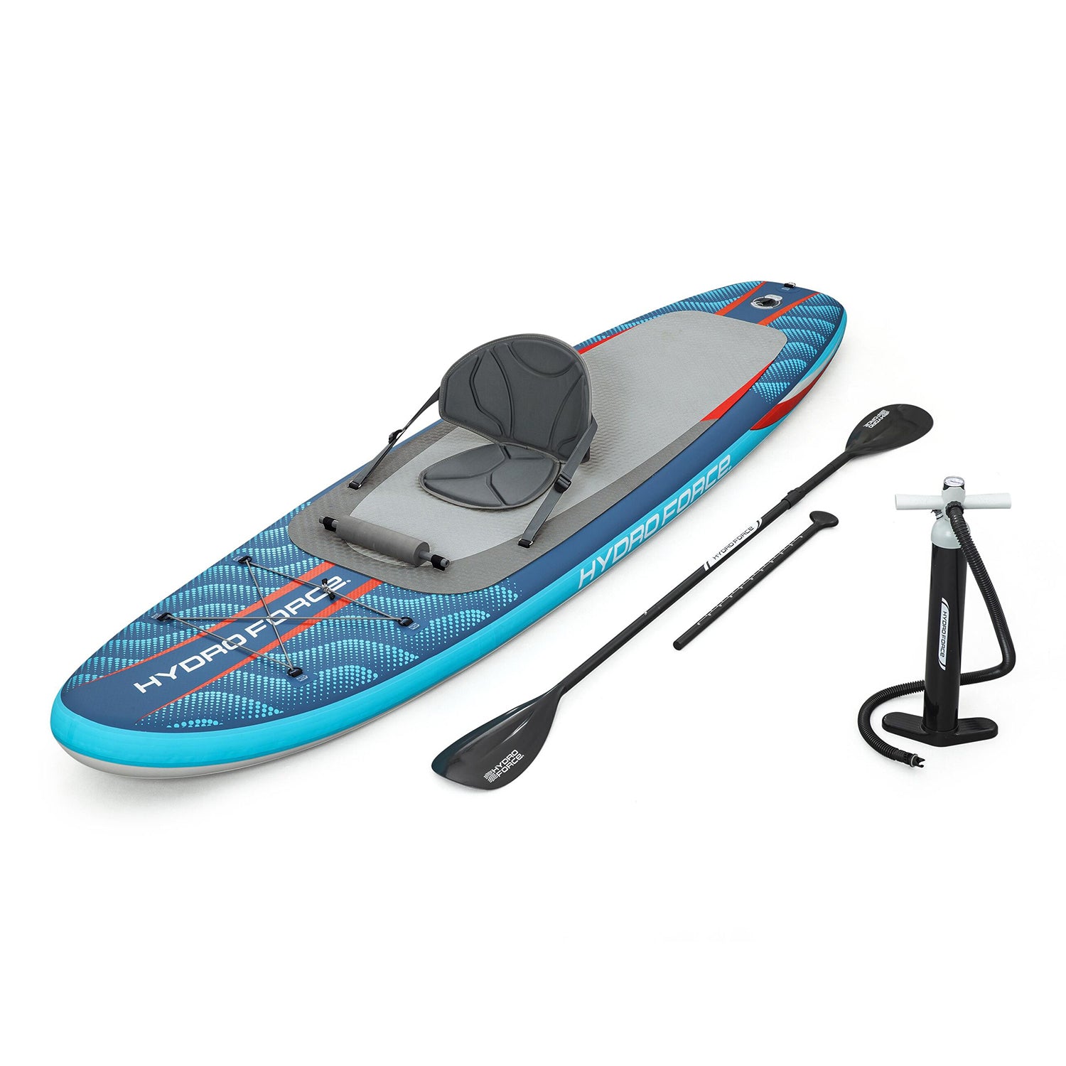 BESTWAY - Tavola da SUP Gonfiabile 2-in-1 Hydro Force Oceana™ 305x84 cm - Stand Up Paddle & Kayak Set Completo