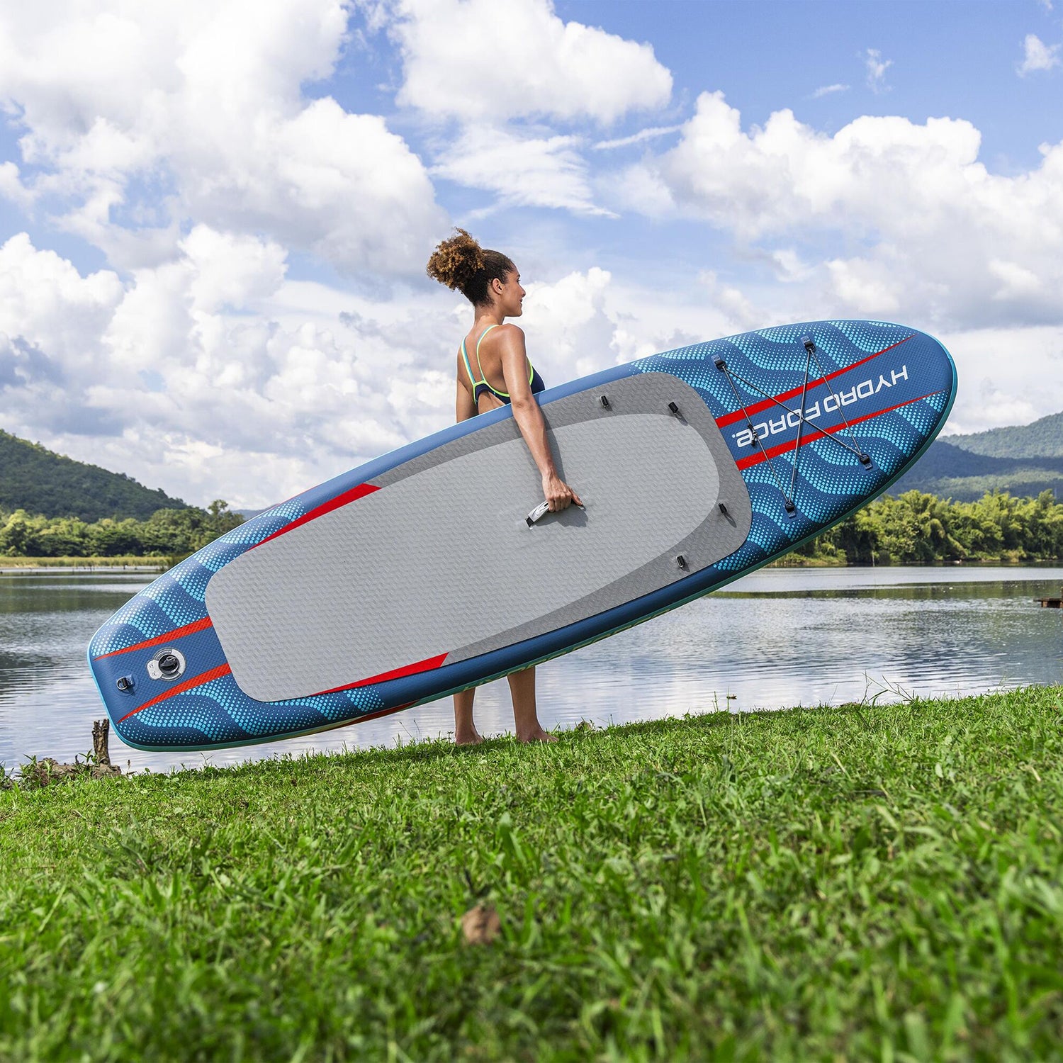 BESTWAY - Tavola da SUP Gonfiabile 2-in-1 Hydro Force Oceana™ 305x84 cm - Stand Up Paddle & Kayak Set Completo