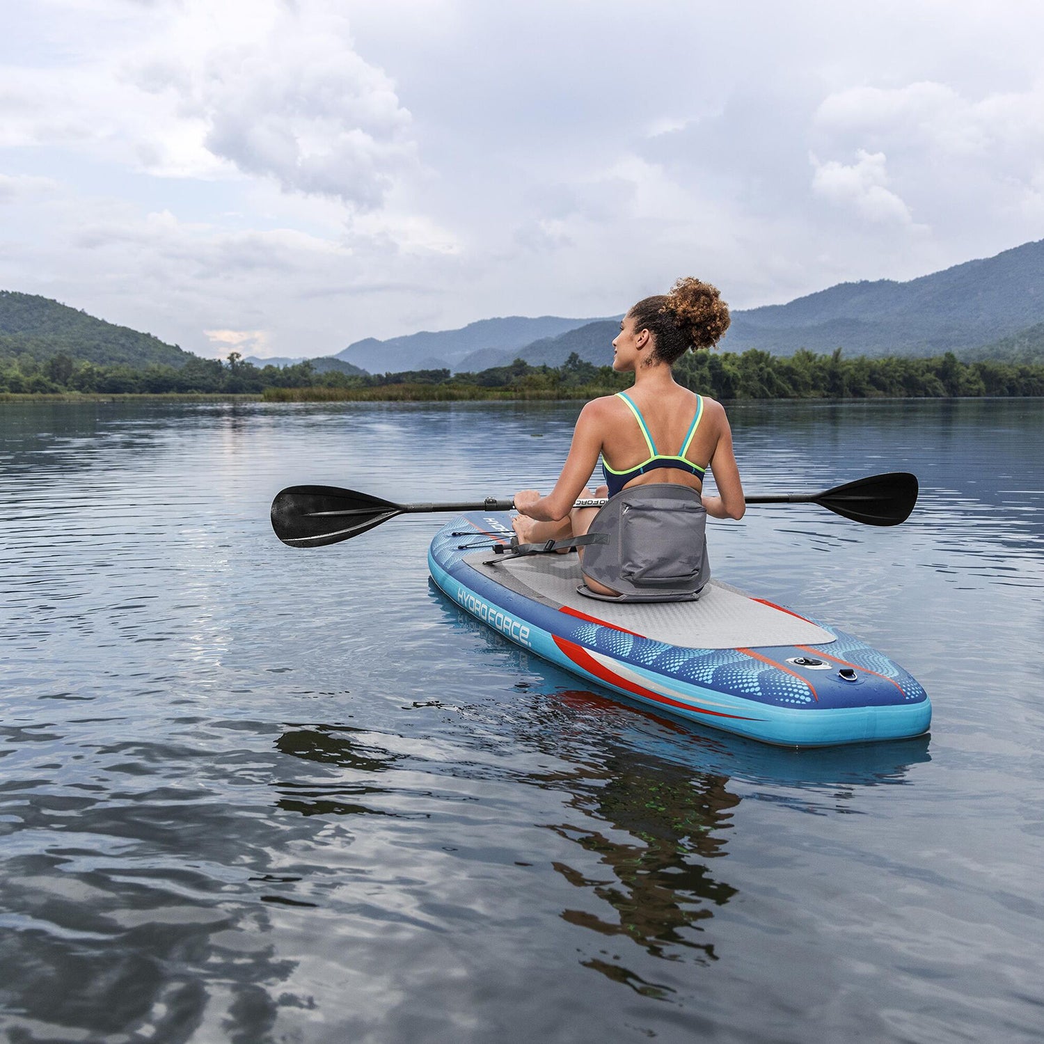 BESTWAY - Tavola da SUP Gonfiabile 2-in-1 Hydro Force Oceana™ 305x84 cm - Stand Up Paddle & Kayak Set Completo