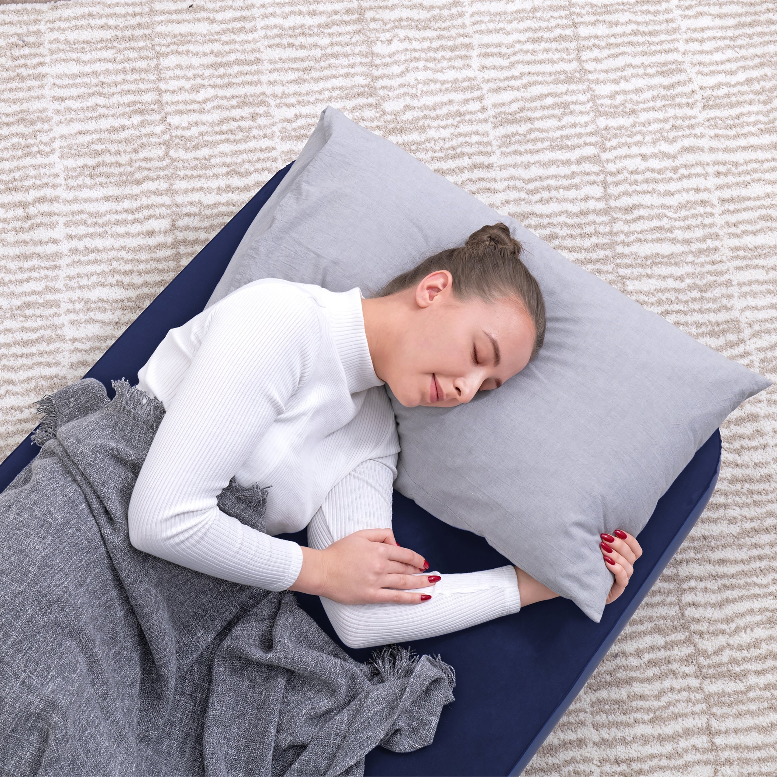 BESTWAY - Materasso Singolo gonfiabile da campeggio Blu - h22x185x76 cm