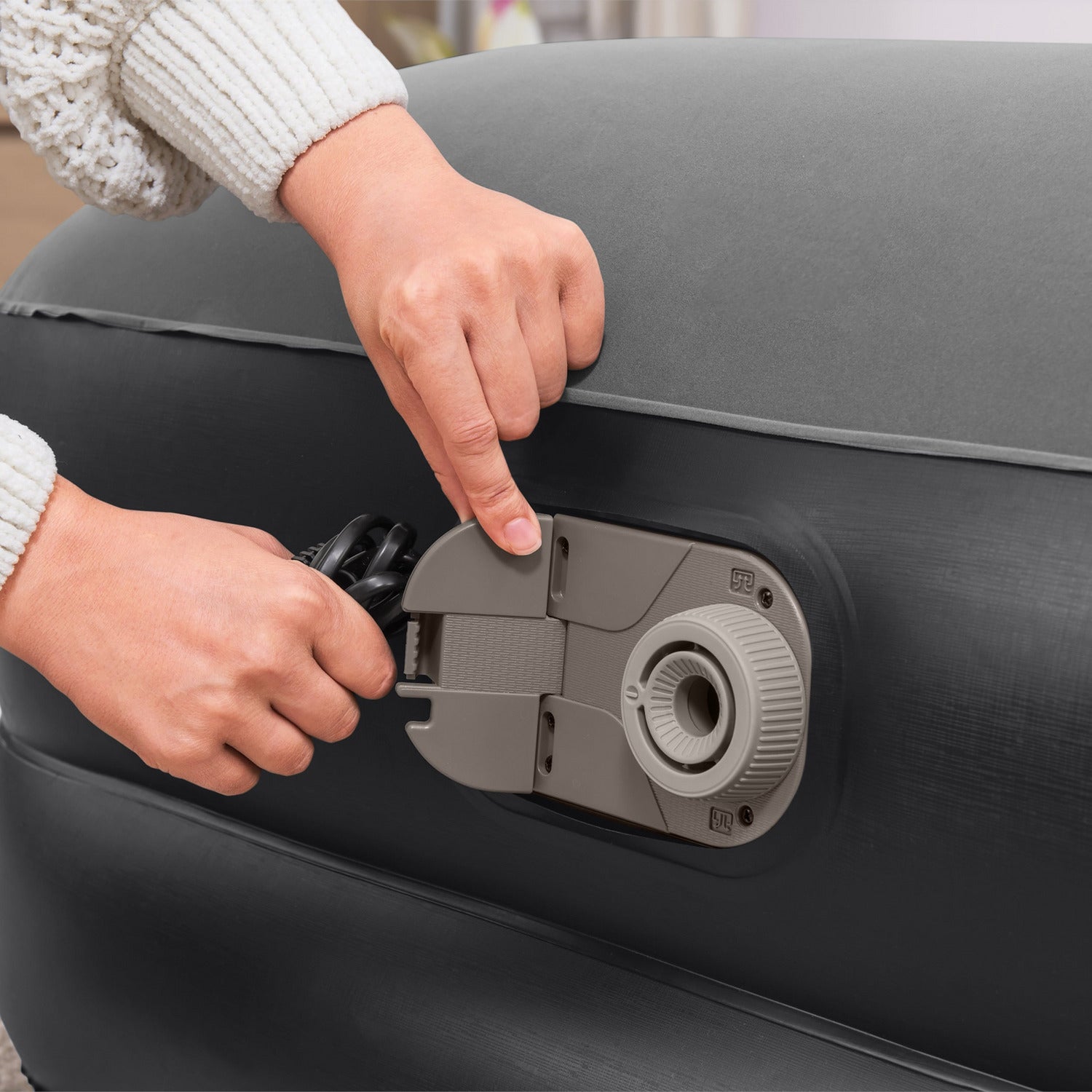 BESTWAY - Materasso Matrimoniale gonfiabile Tritech con pompa integrata - h46x203x152 cm