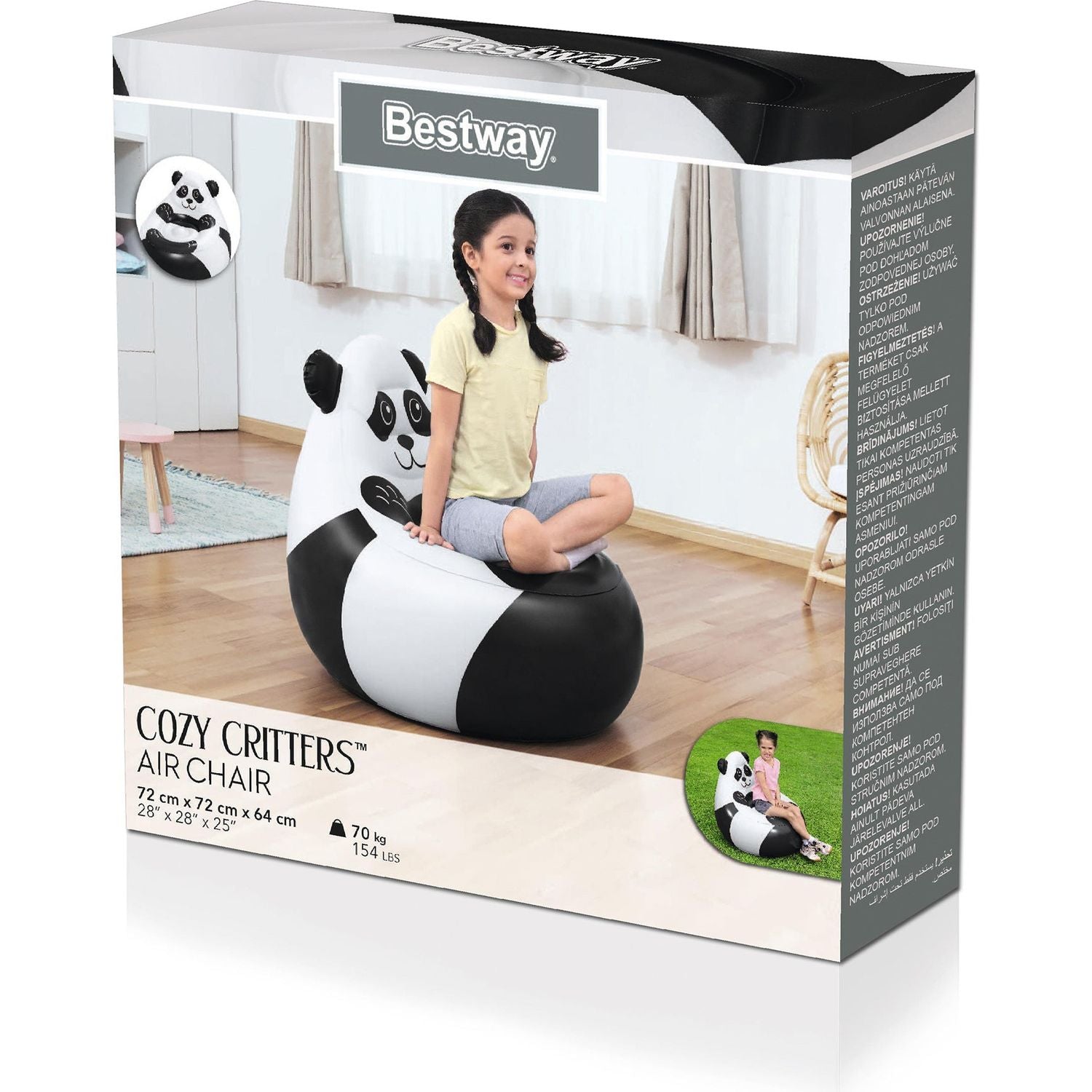 BESTWAY - Poltrona gonfiabile Baby Cozy Critters