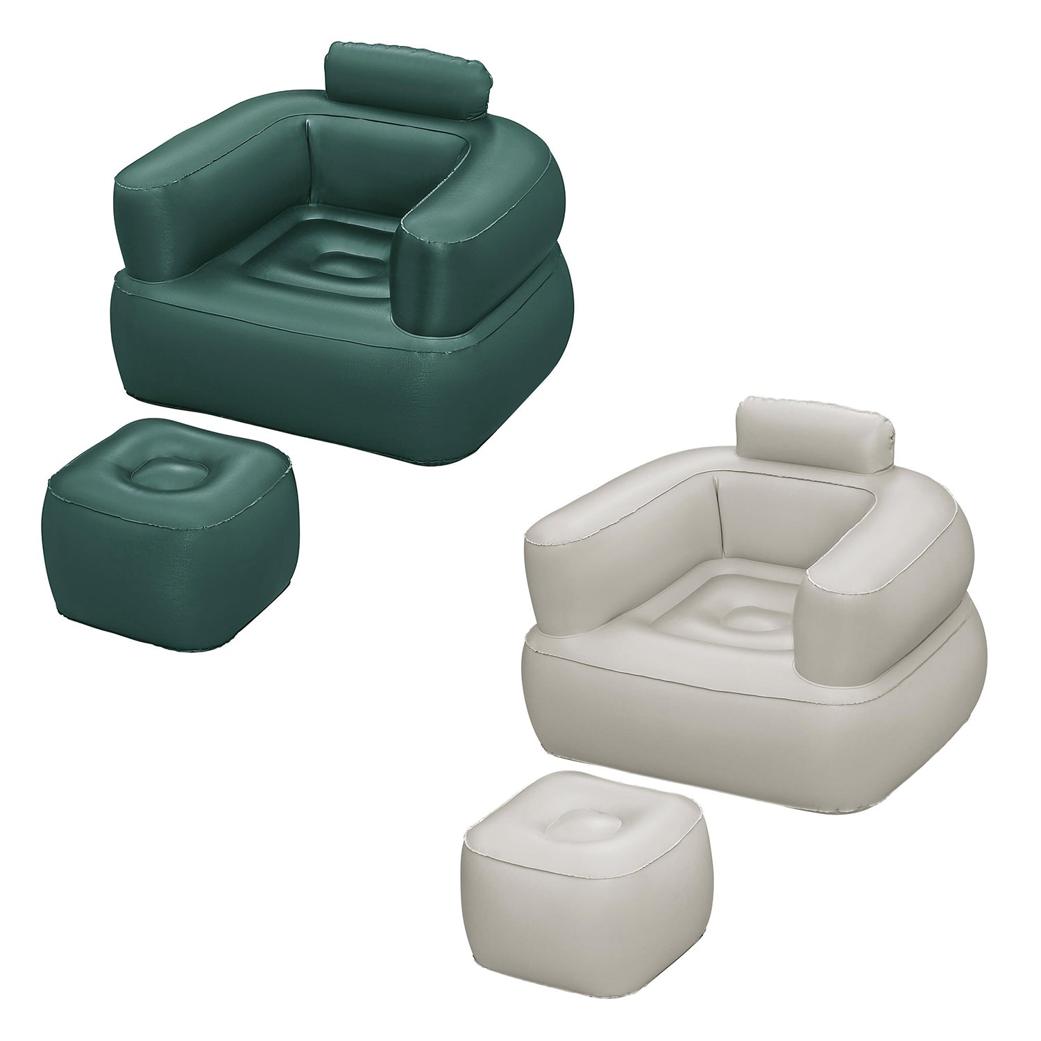 BESTWAY - Poltrona gonfiabile con pouf Comfi Cube