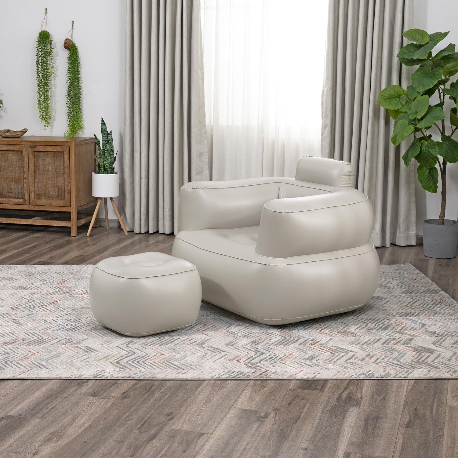 BESTWAY - Poltrona gonfiabile con pouf Comfi Cube