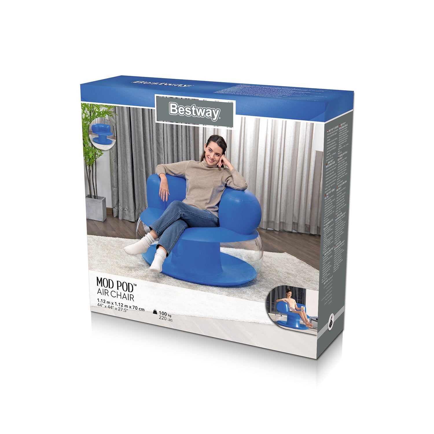 BESTWAY - Sedia gonfiabile Mod Pod