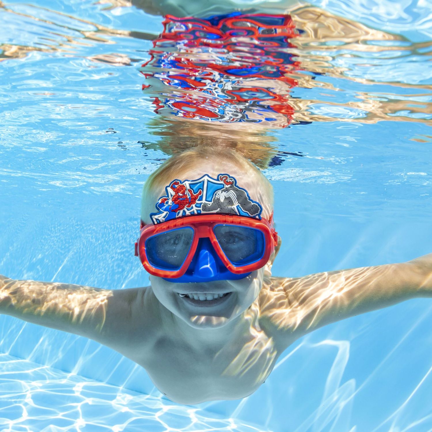 BESTWAY - Maschera Subacquea Spiderman a partire dai 3 anni