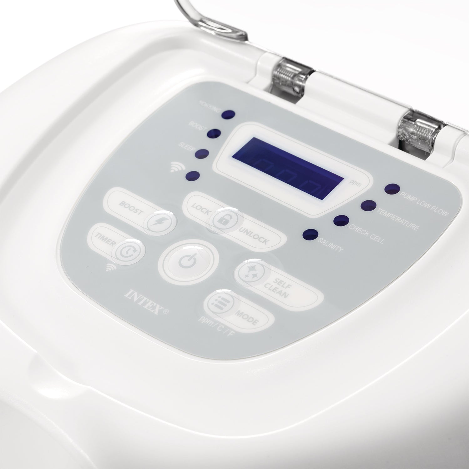 INTEX - Generatore Salino di Cloro Krystal Clear® QS 1600 Plus con Wifi per piscine fuori terra fino a 68.000 litri