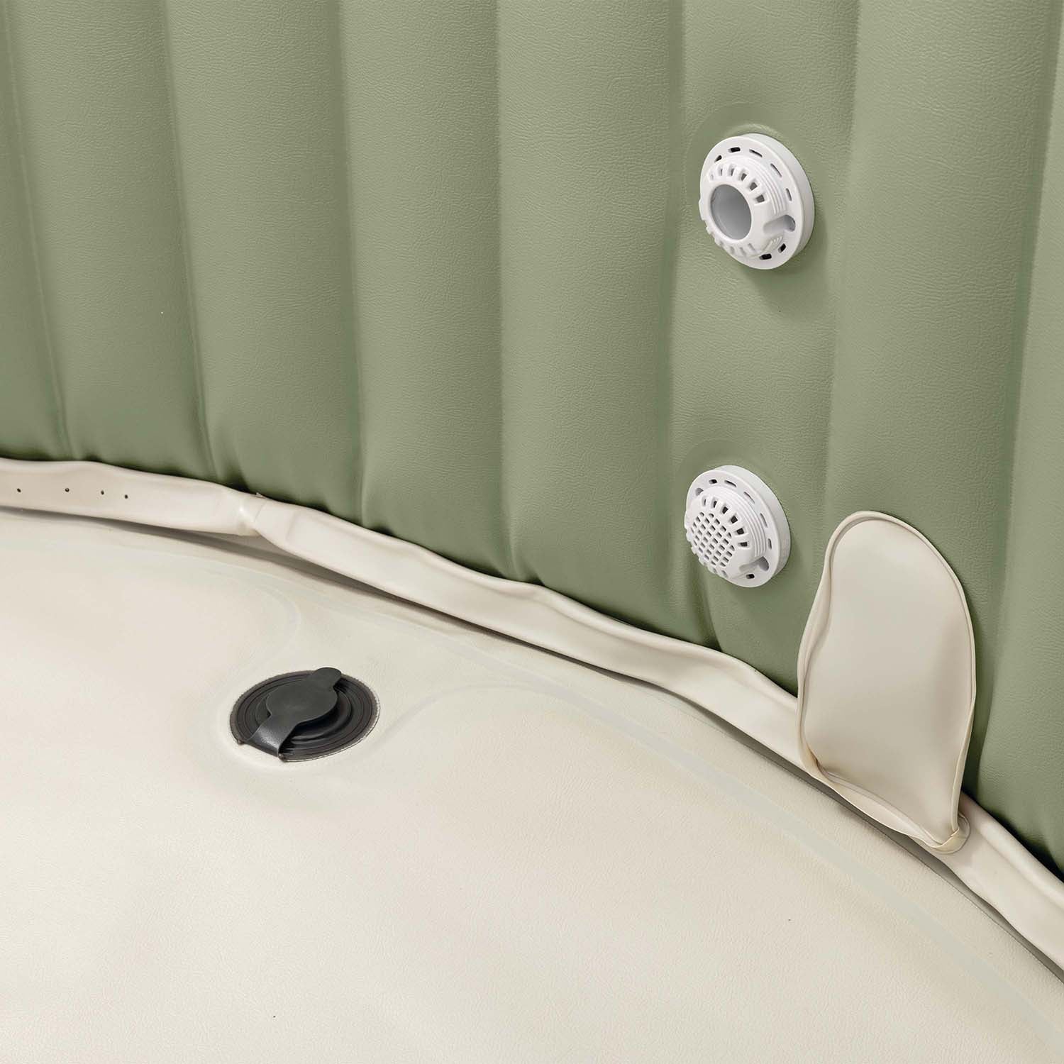 INTEX - Spa Idromassaggio PureSpa™ Bubble Massage 6 Posti Verde Oliva - altezza 71 cm diametro 216 cm