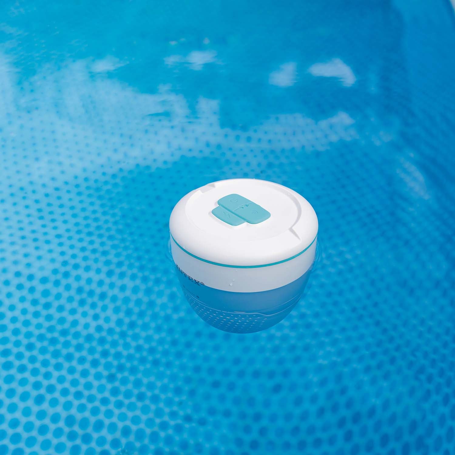 INTEX - Analizzatore d'Acqua Piscina Galleggiante WiFi con App Link - Misurazione Automatica pH, ORP e Temperatura, Correzione Automatica Cloro