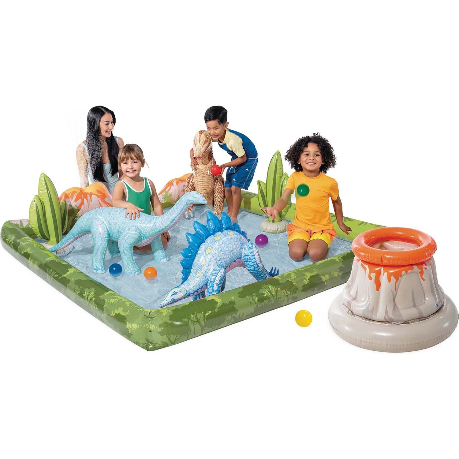 INTEX - Play Center Jurassic con Palline Wet Set Collection - h36x201x201 cm