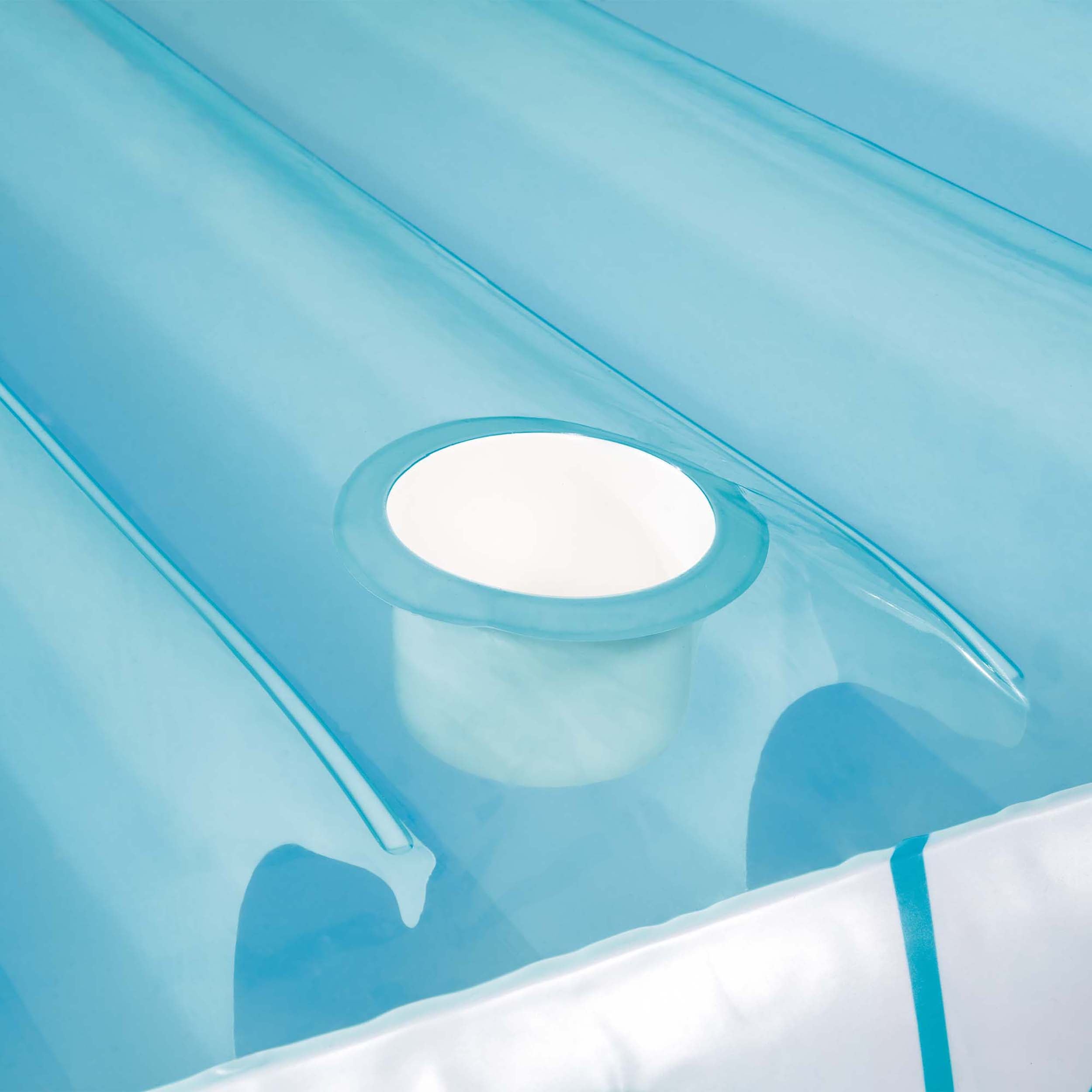 INTEX - Materassino Gonfiabile Lounge Mare Tropical Azzurro Wet Set Collection - h165x224x150 cm