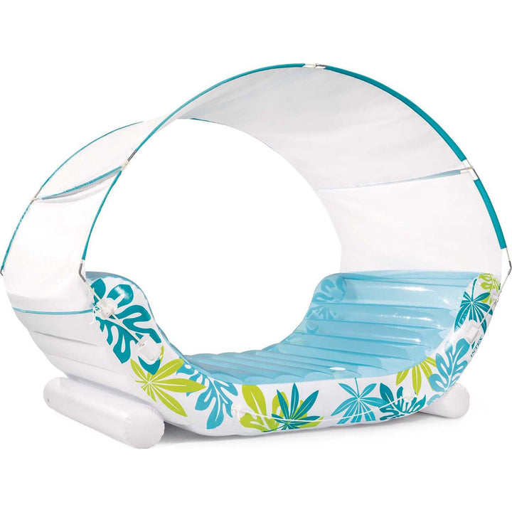 INTEX - Materassino Gonfiabile Lounge Mare Tropical Azzurro Wet Set Collection - h165x224x150 cm