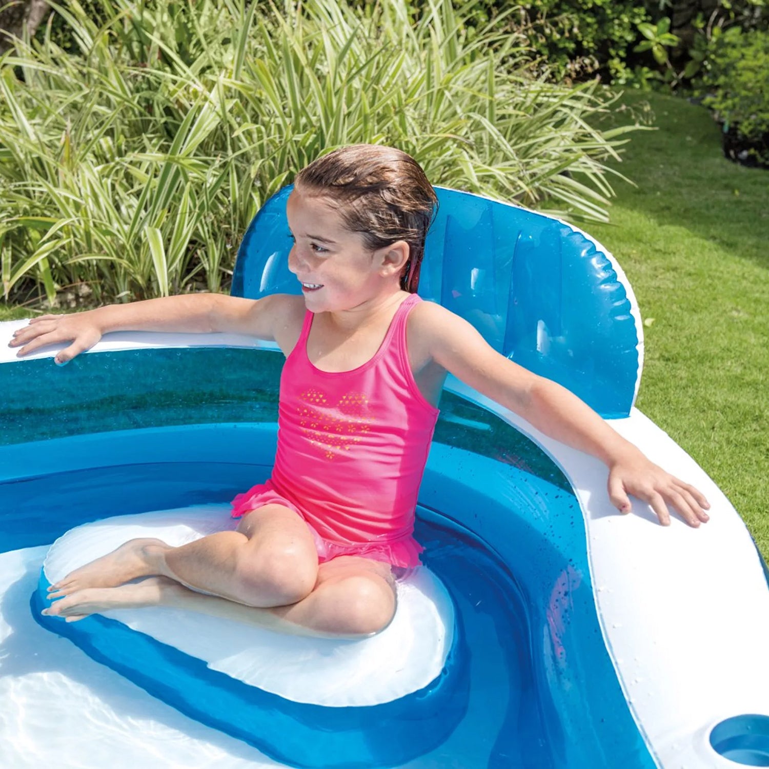 INTEX - Piscina Swim Center Family 4 Sedili - h66x229x229 cm