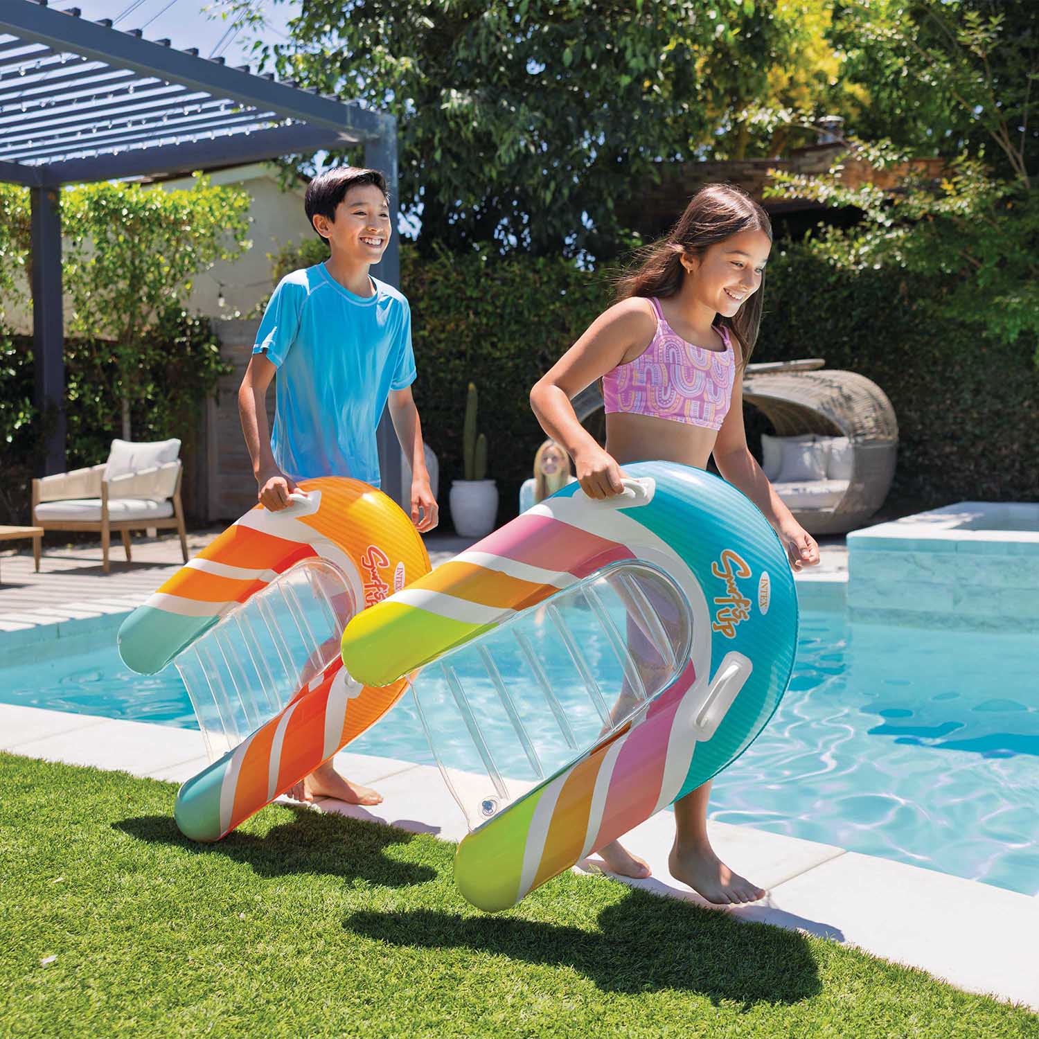 INTEX - Materassino Gonfiabile Surf’s Up Riders 84x79 cm