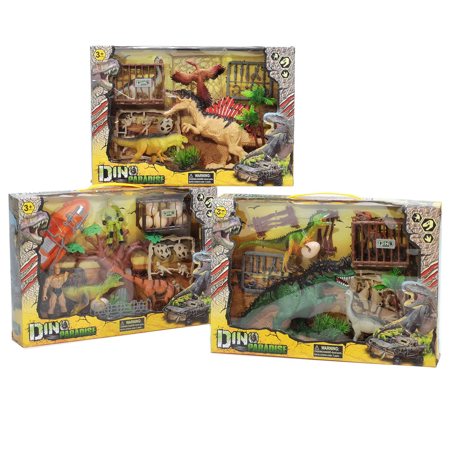 TU GIOCHI - Set Dinosauri Dino Paradise con Personaggi e Accessori 3+ Anni