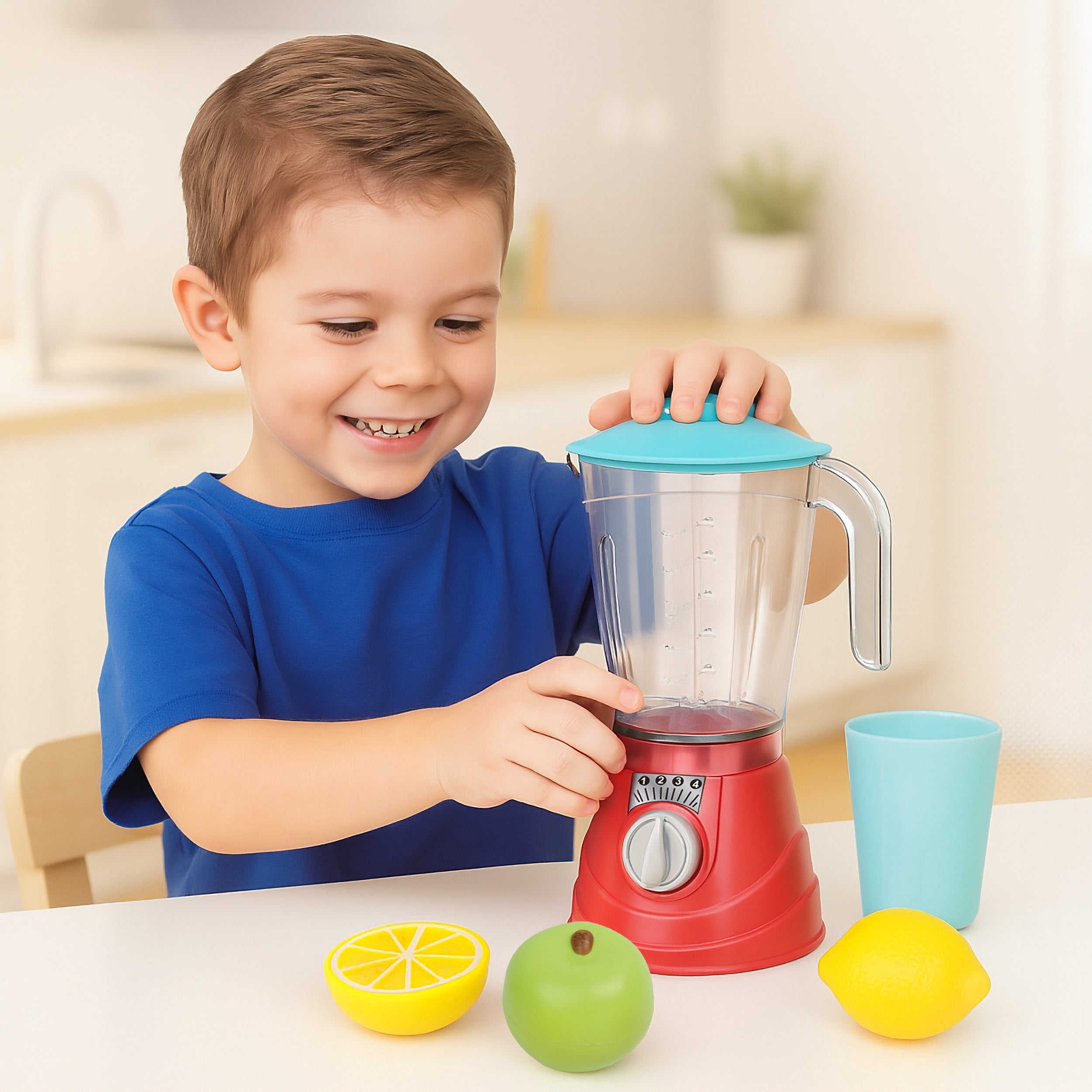 TU GIOCHI - Frutta & Frullati Gioco da Cucina per Bambini 8 Pezzi
