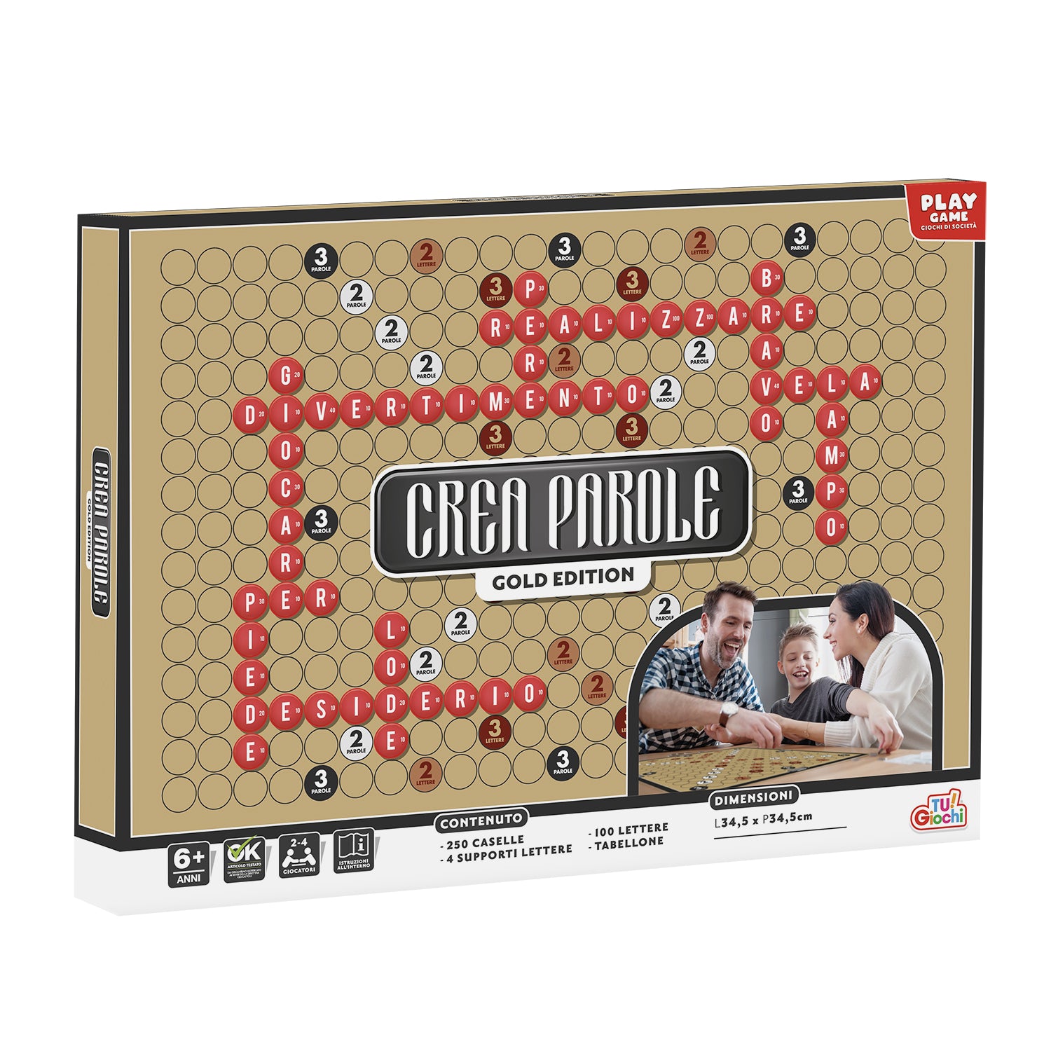 TU GIOCHI - Crea Parole Gold Edition Gioco da tavolo
