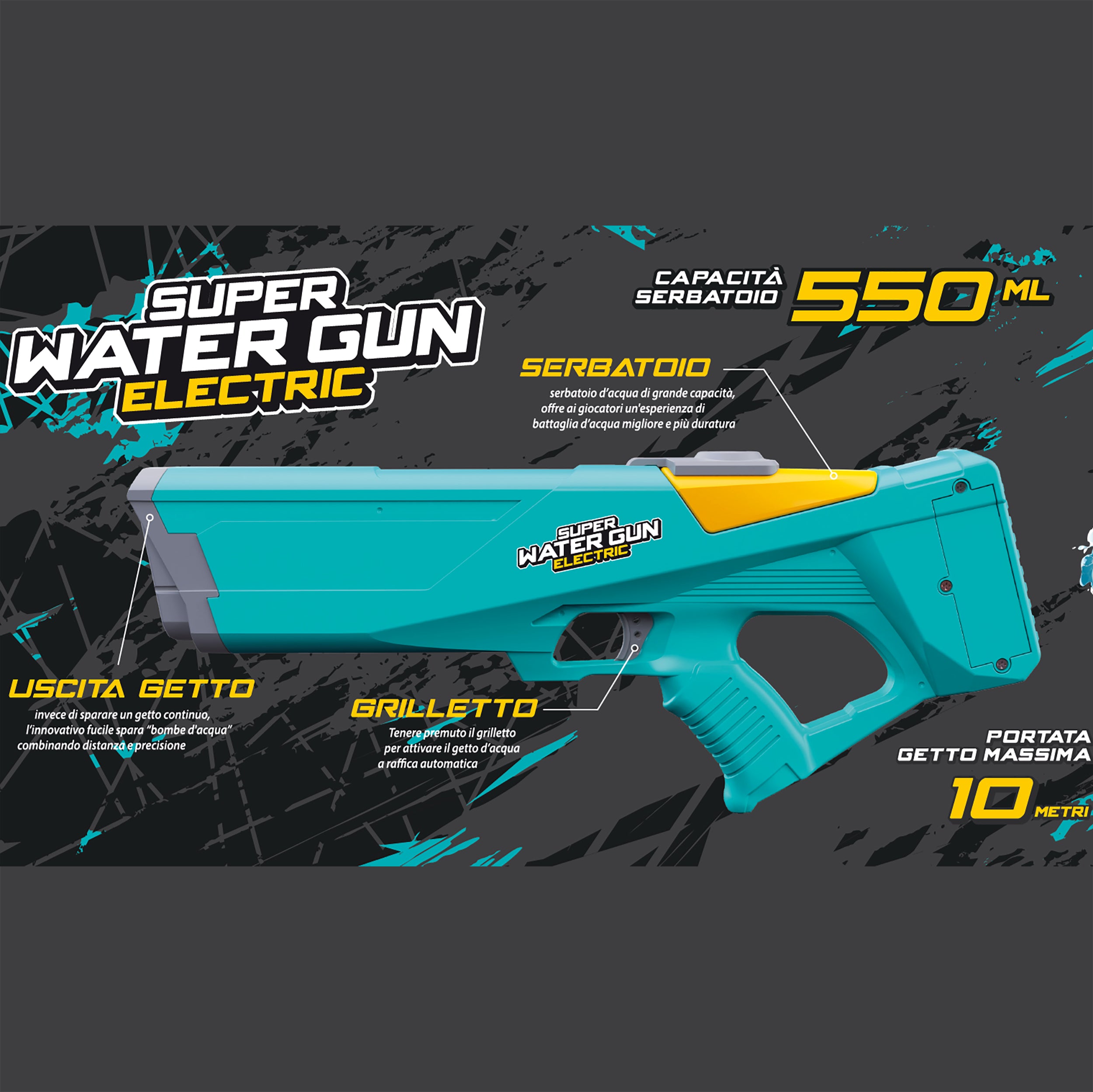TU GIOCHI - Fucile spara acqua Super Water Gun Electric
