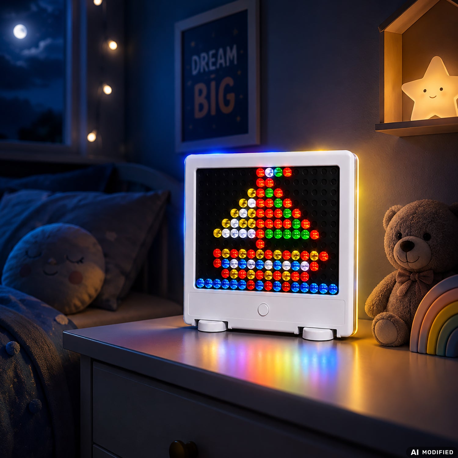 TU GIOCHI - Mosaico LED Luminoso con 120 Chiodini Colorati