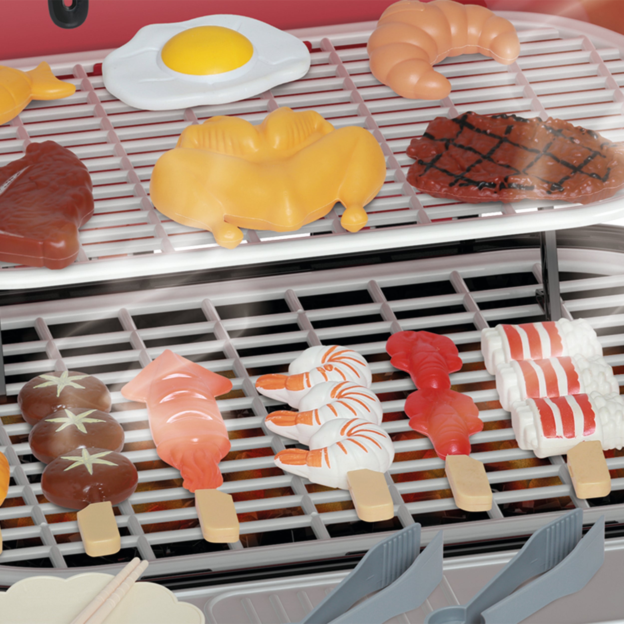 TU GIOCHI - Griglia Smoky BBQ con Effetto Fumo, Suoni e 36 Accessori